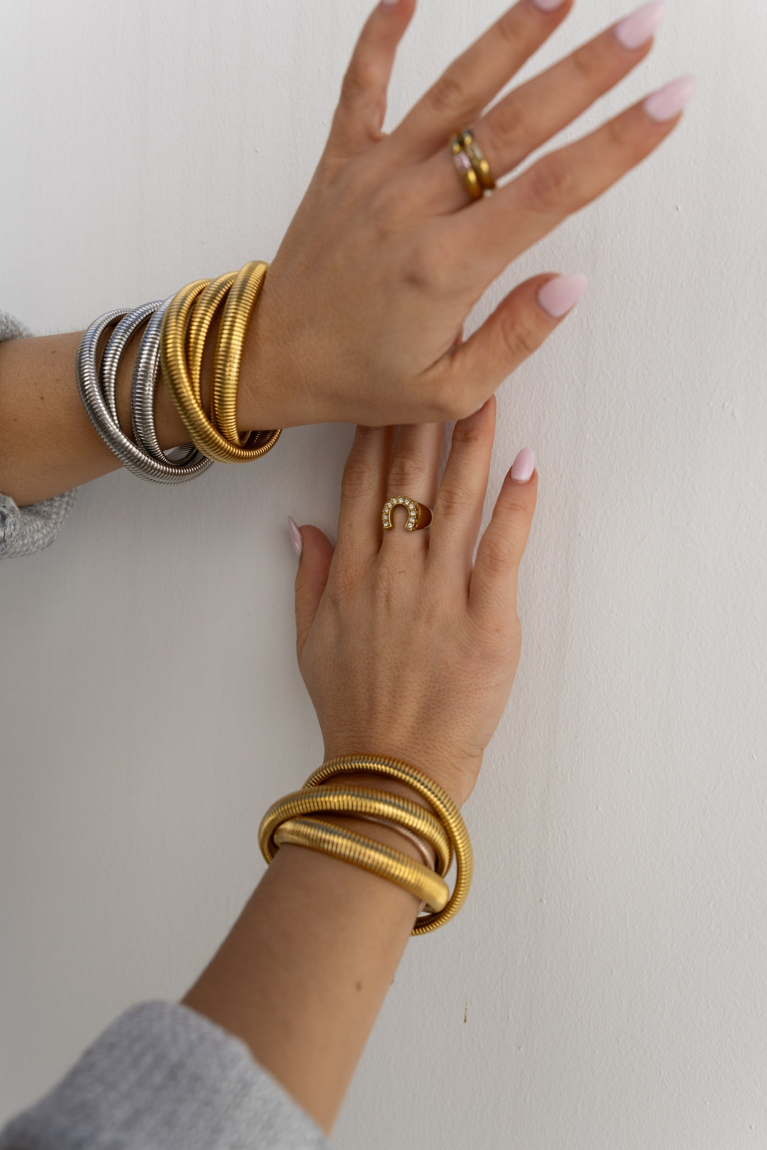 Triple Stack Bracelet - Gold