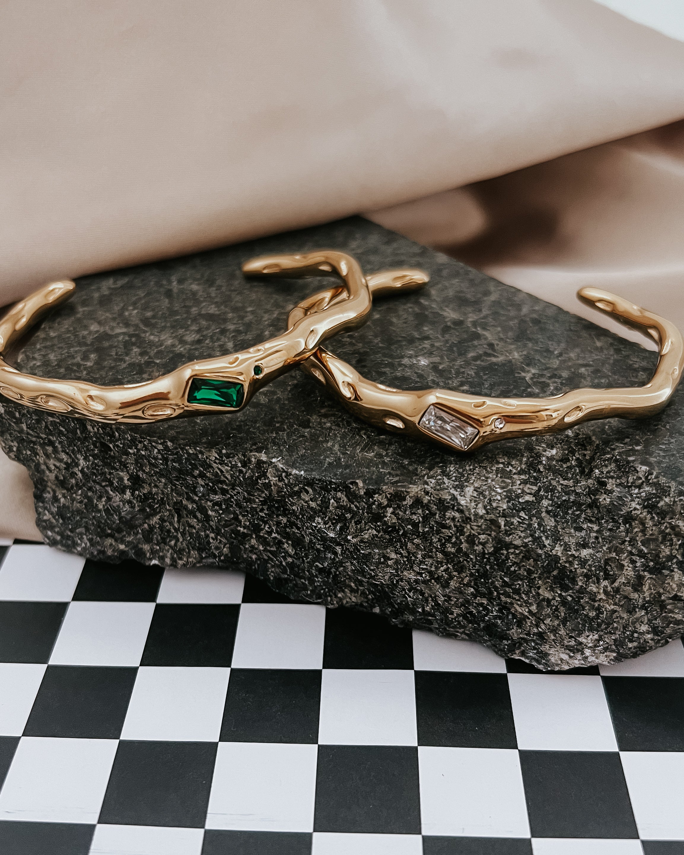 Burke Crystal Cuff Bracelet || Choose Color
