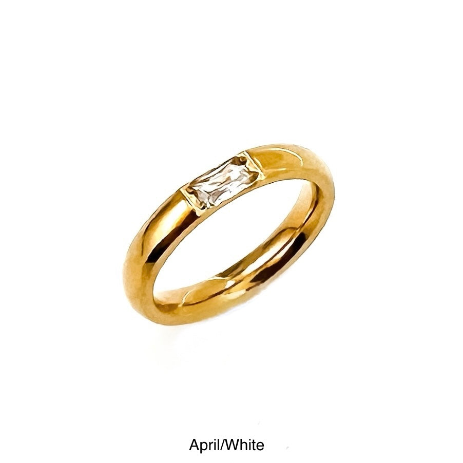 Birthstone Ring || Choose Month