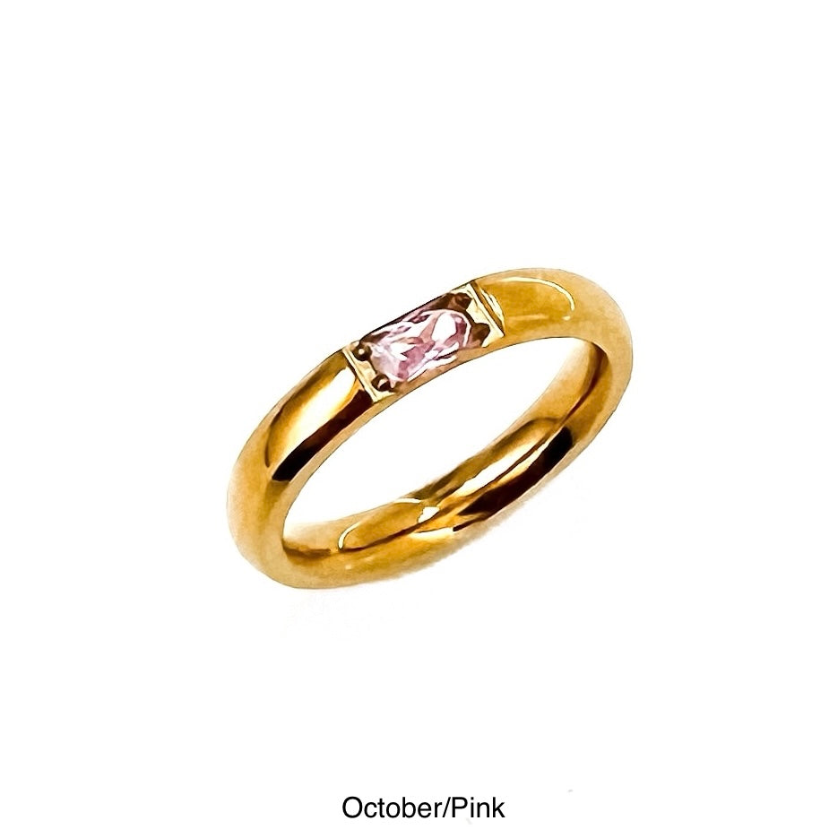 Birthstone Ring || Choose Month