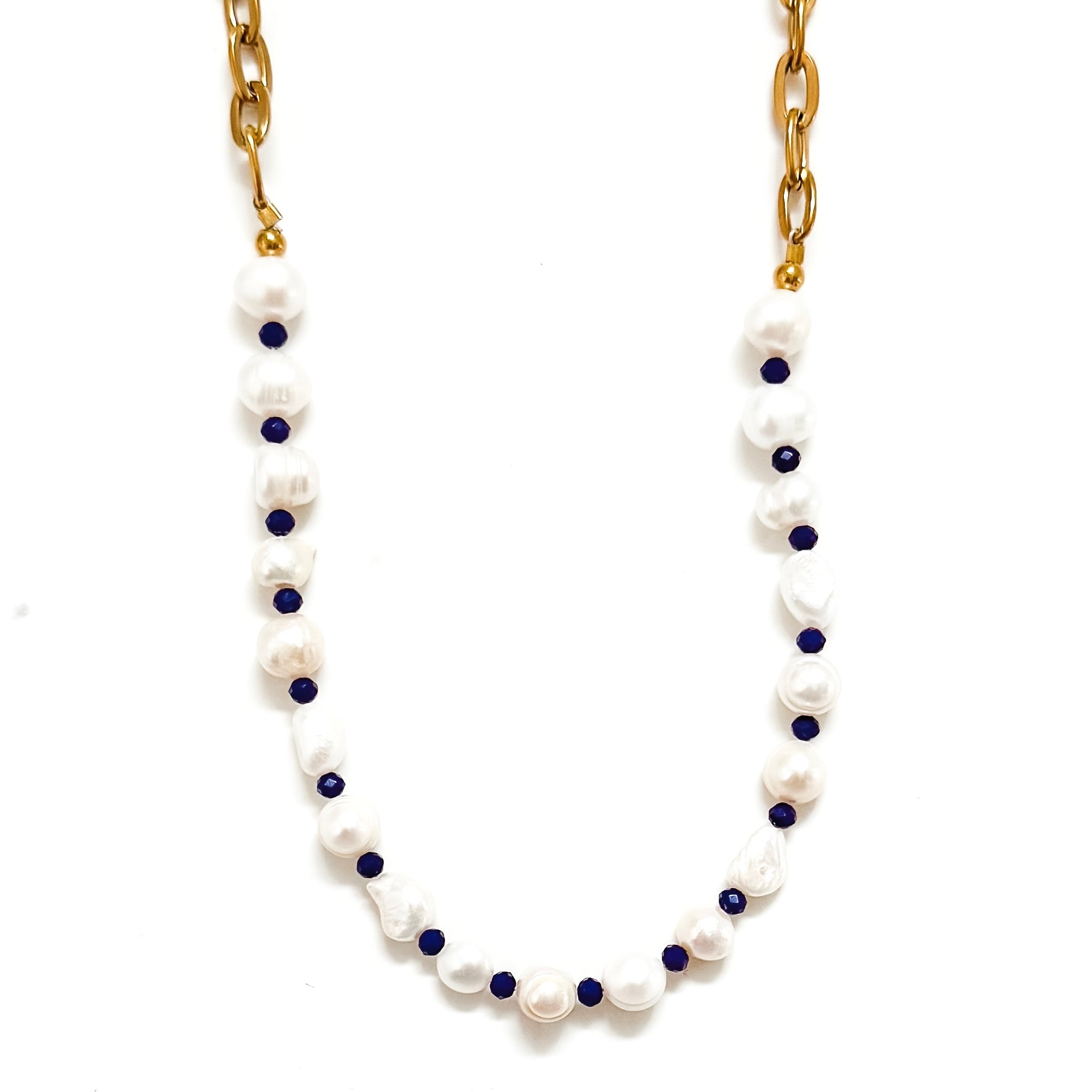 Isla Beaded Pearl Necklace || Choose Color