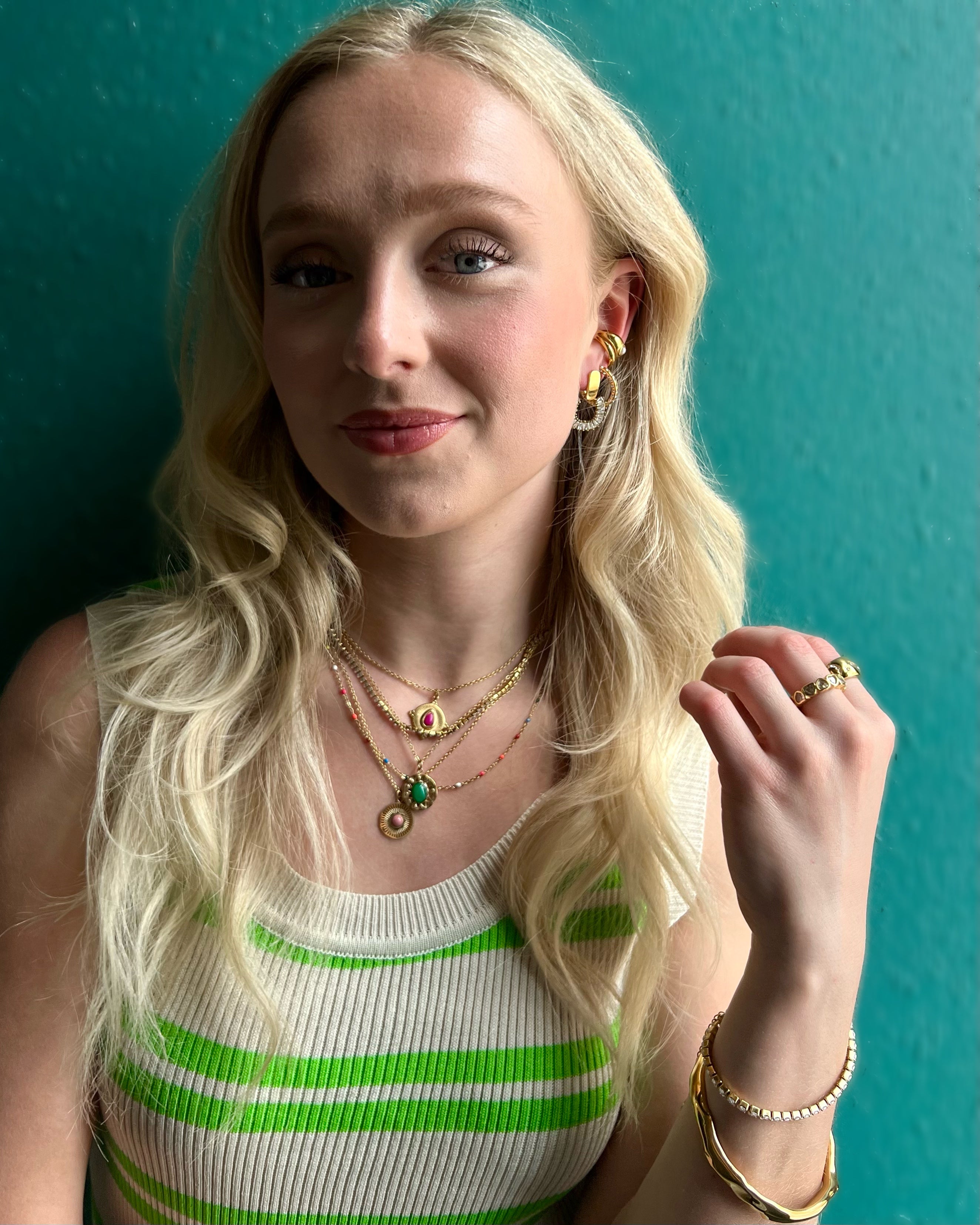 Summer Colorful Dainty Chain Necklace