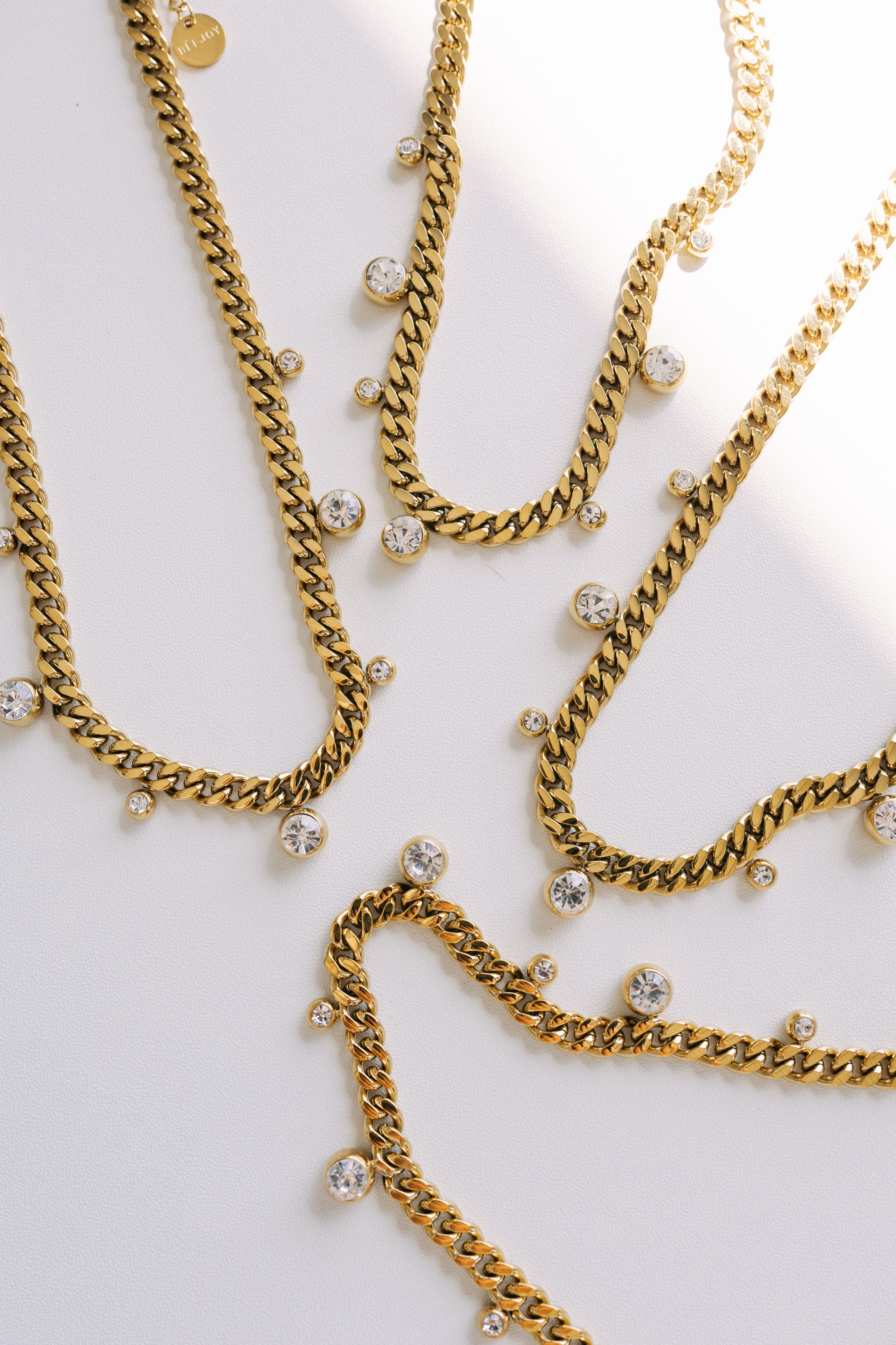 Chloe Crystal Cuban Chain Necklace