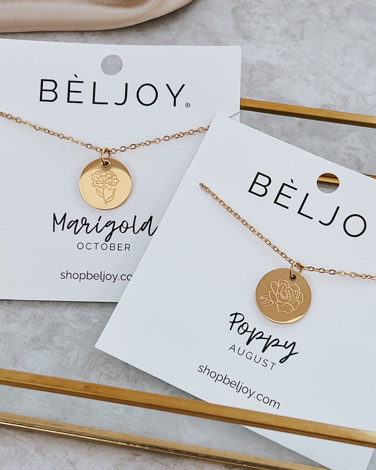 Birth Flower Necklace || Choose Month