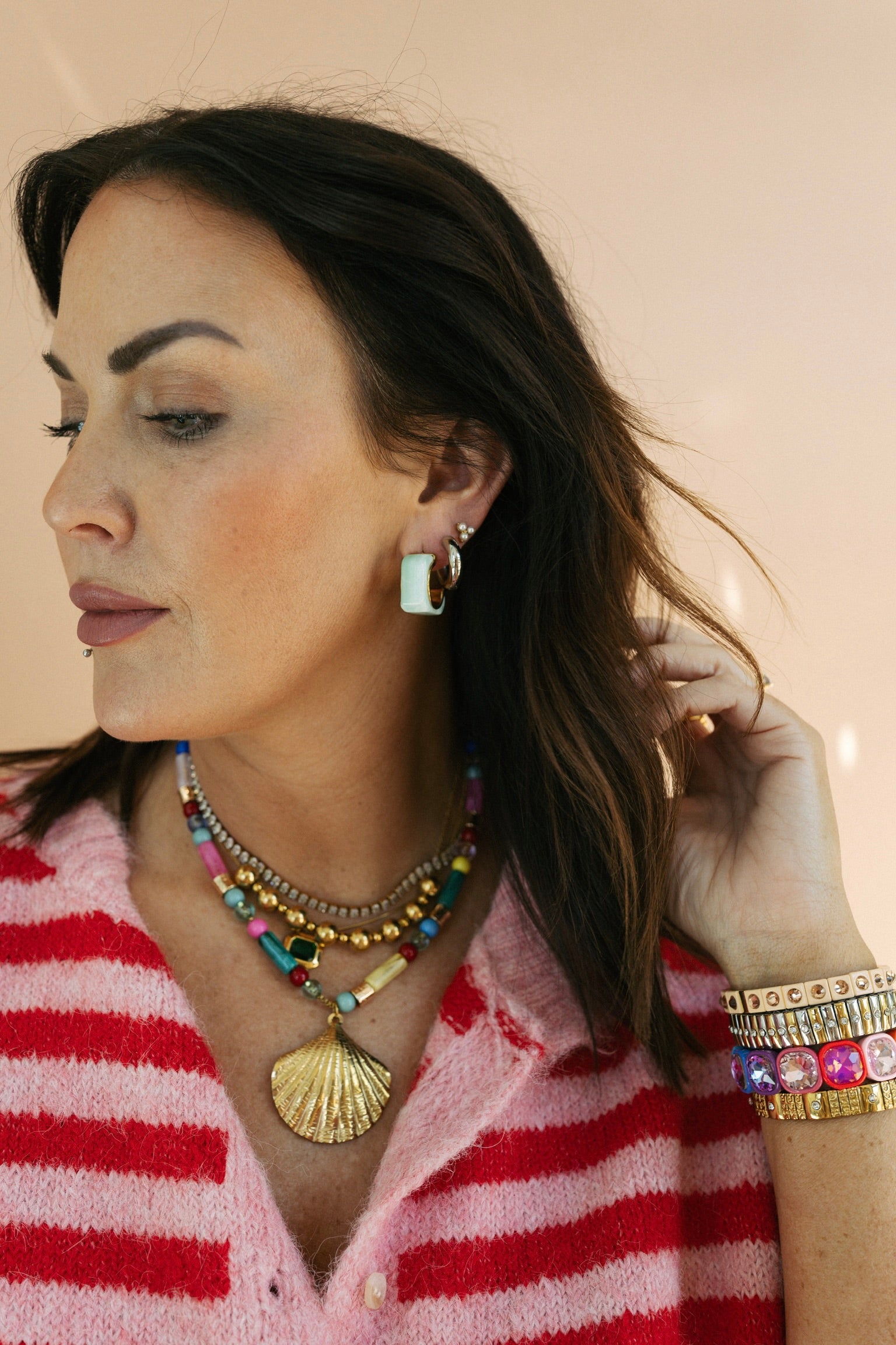 Summer Shell Beaded Necklace