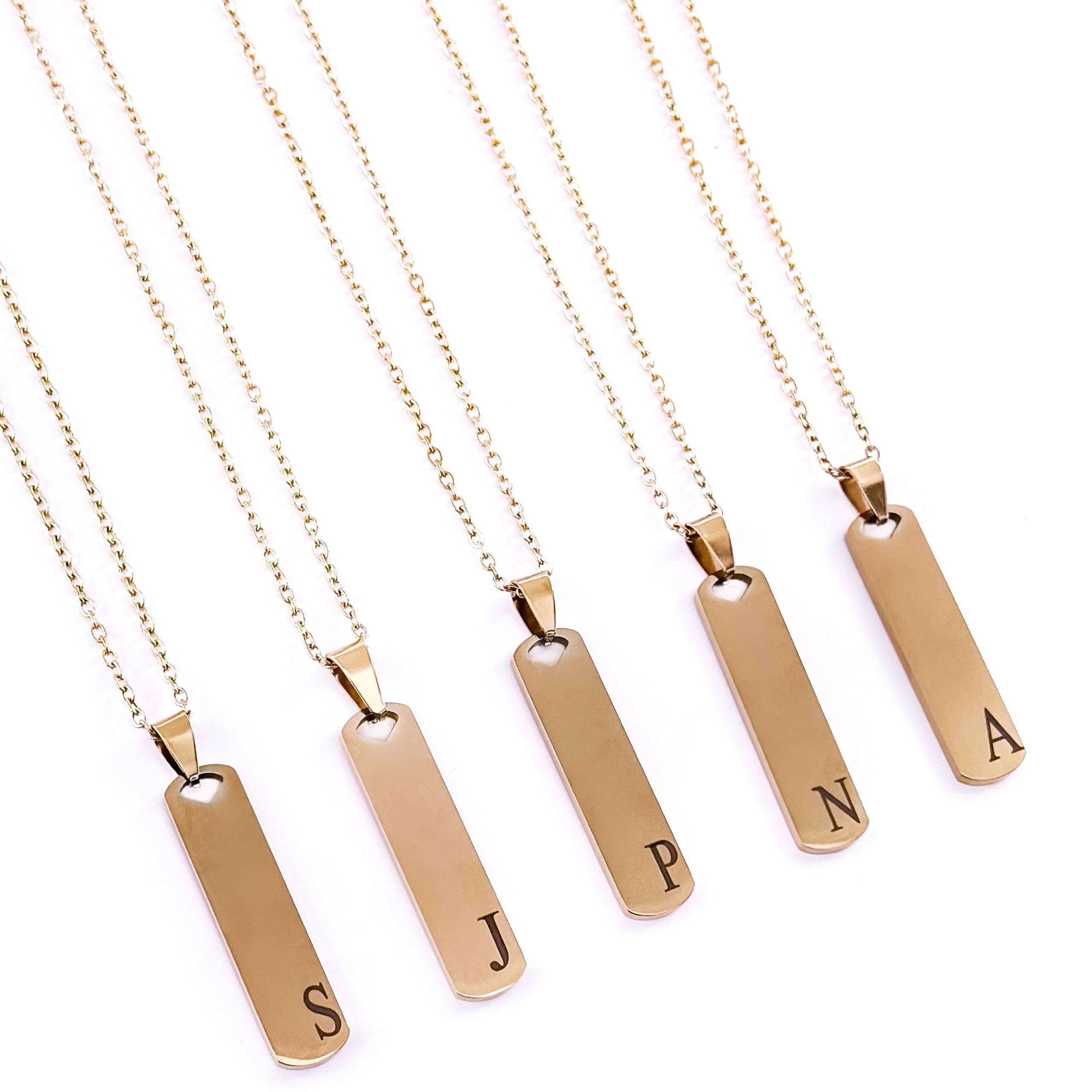 Gold Initial Pendant Necklace
