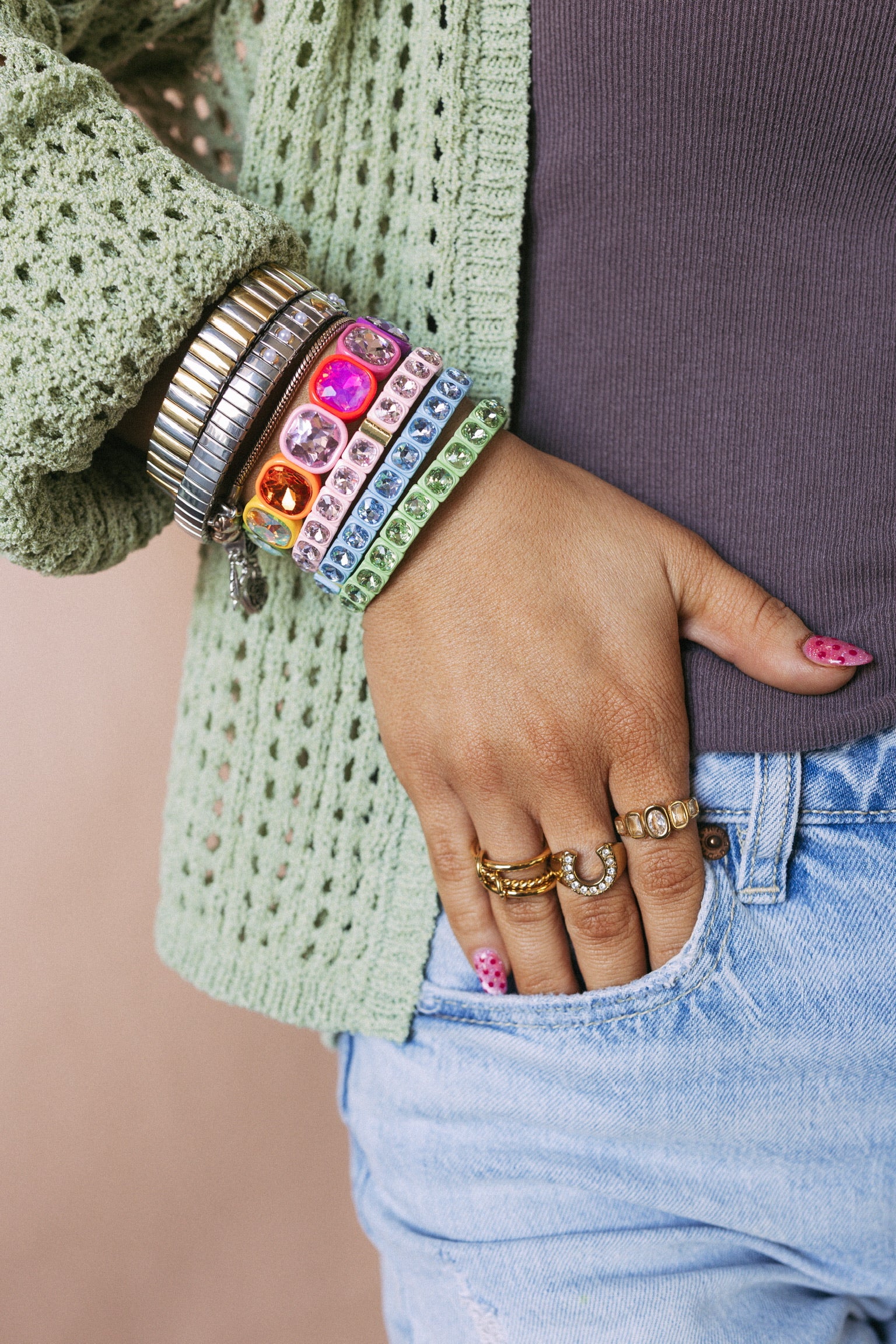 Stella Gemstone Bracelet || Choose Color