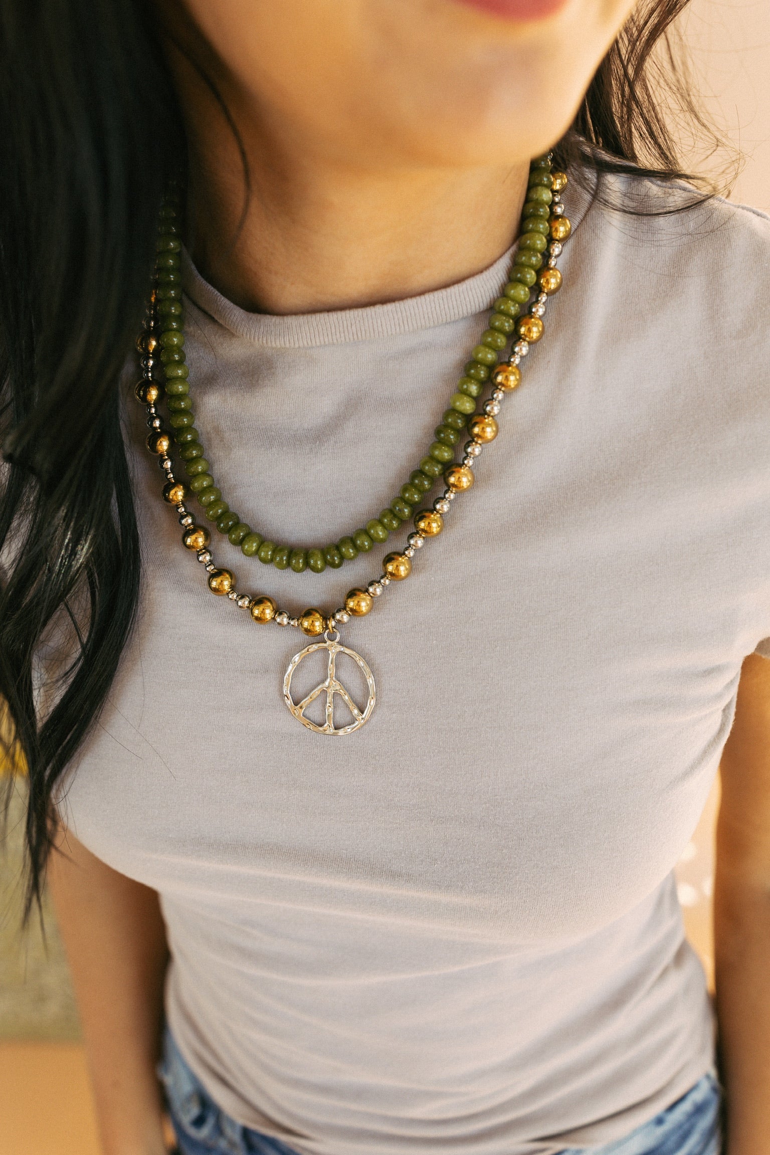 Wendy Beaded Necklace - Green