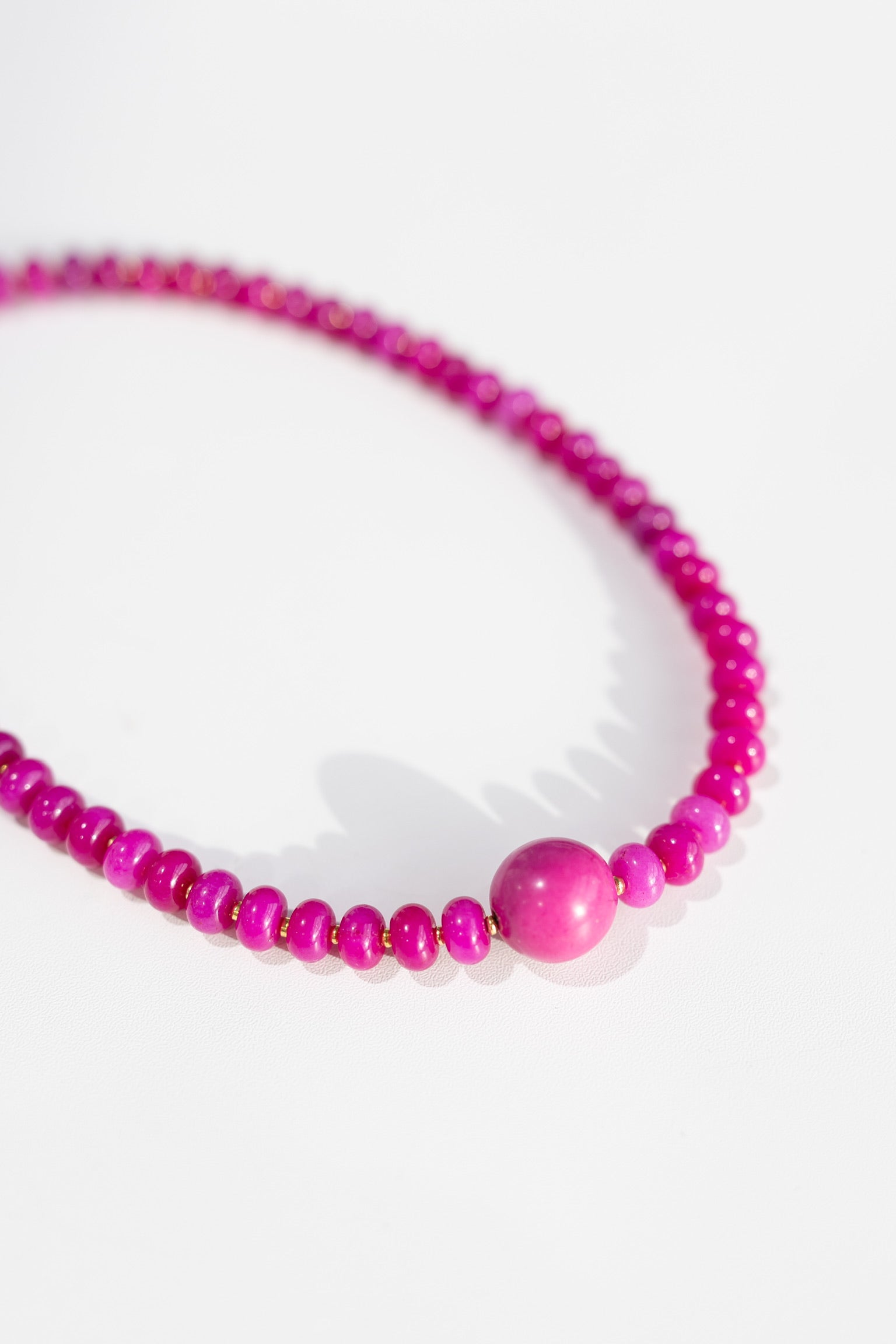 Pink Socialite Beaded Necklace