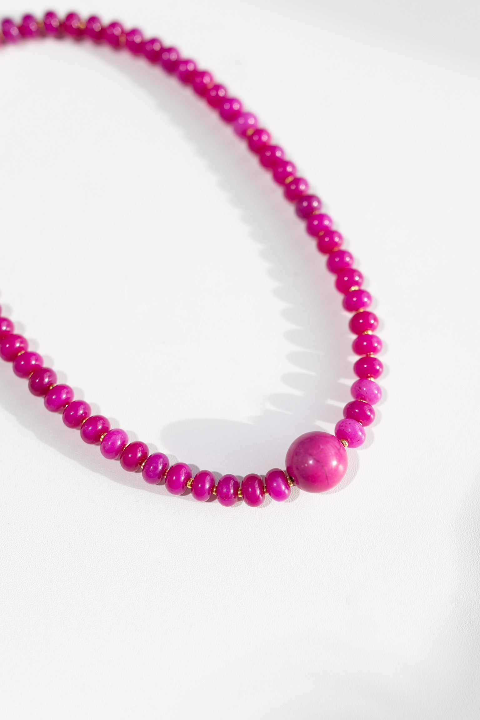 Pink Socialite Beaded Necklace