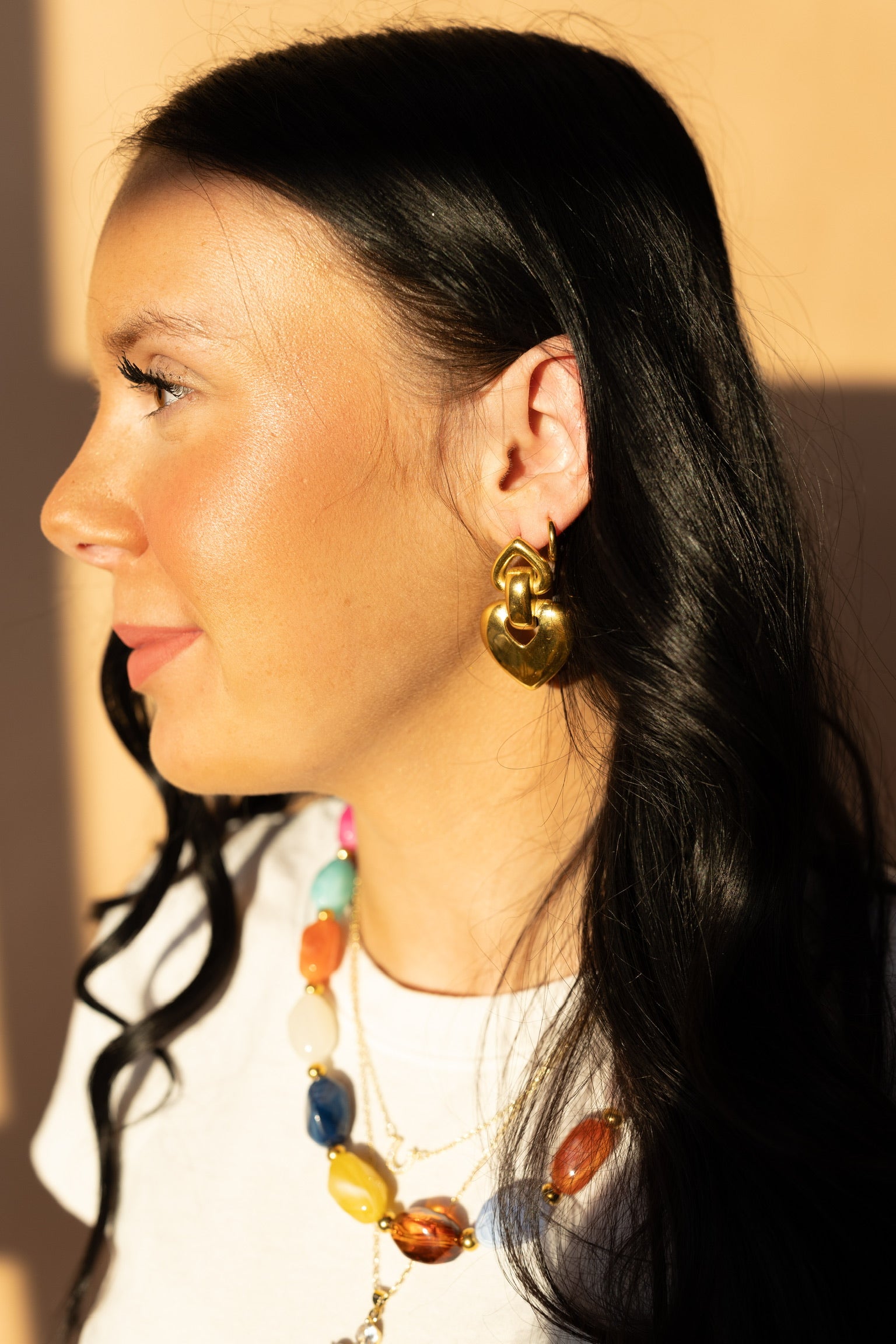Emely Heart Drop Earrings