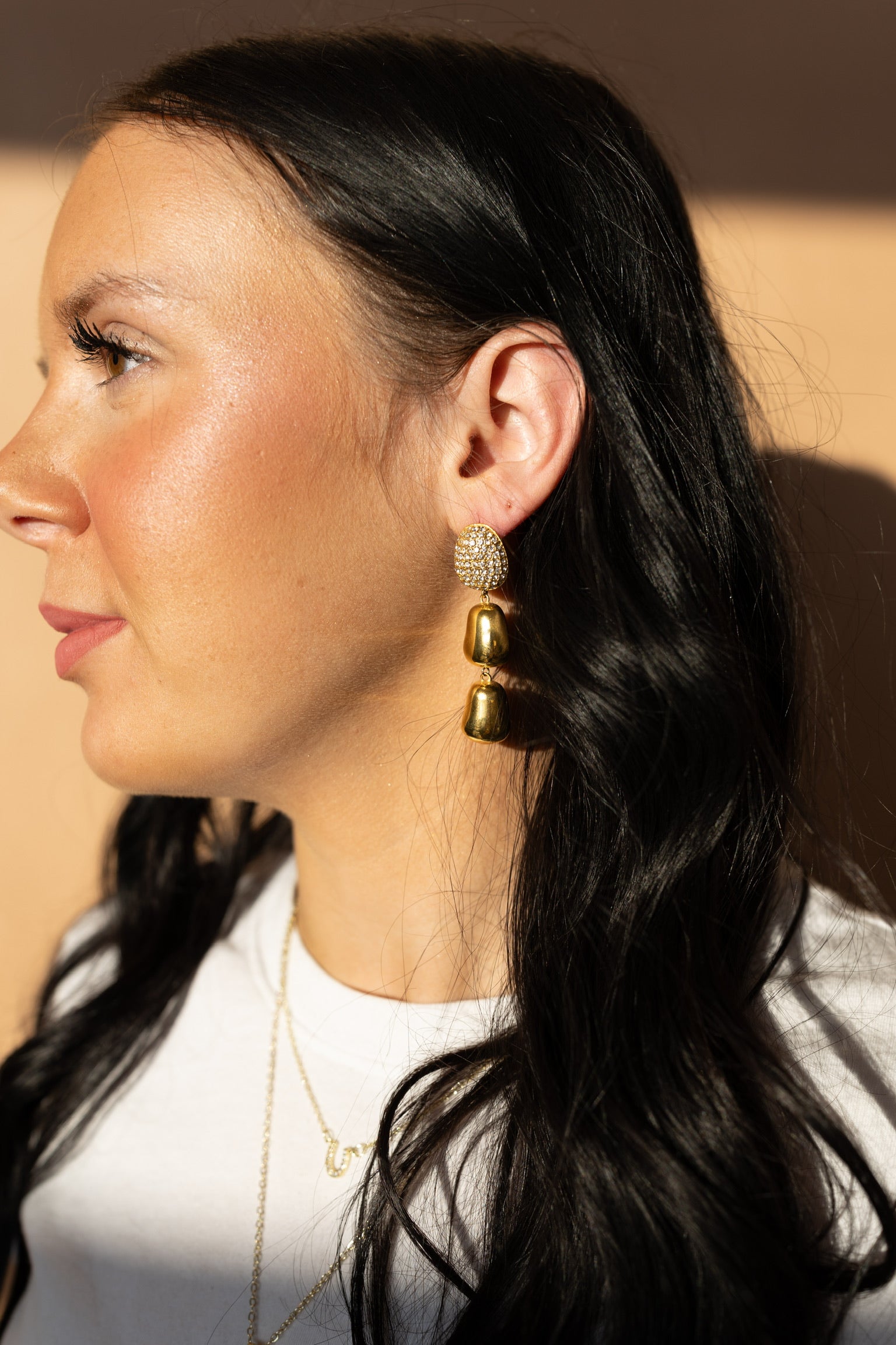 Evalie Crystal Drop Earrings