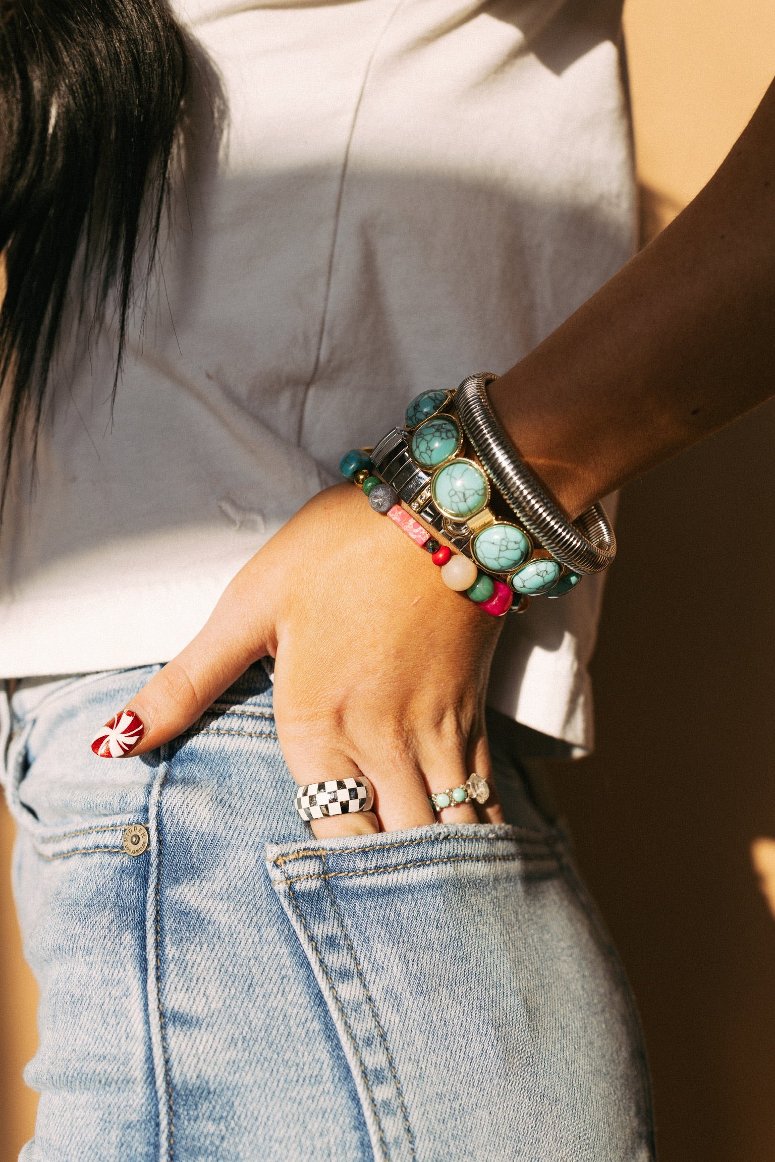 Britt Bold Gemstone Bracelet || Choose Color