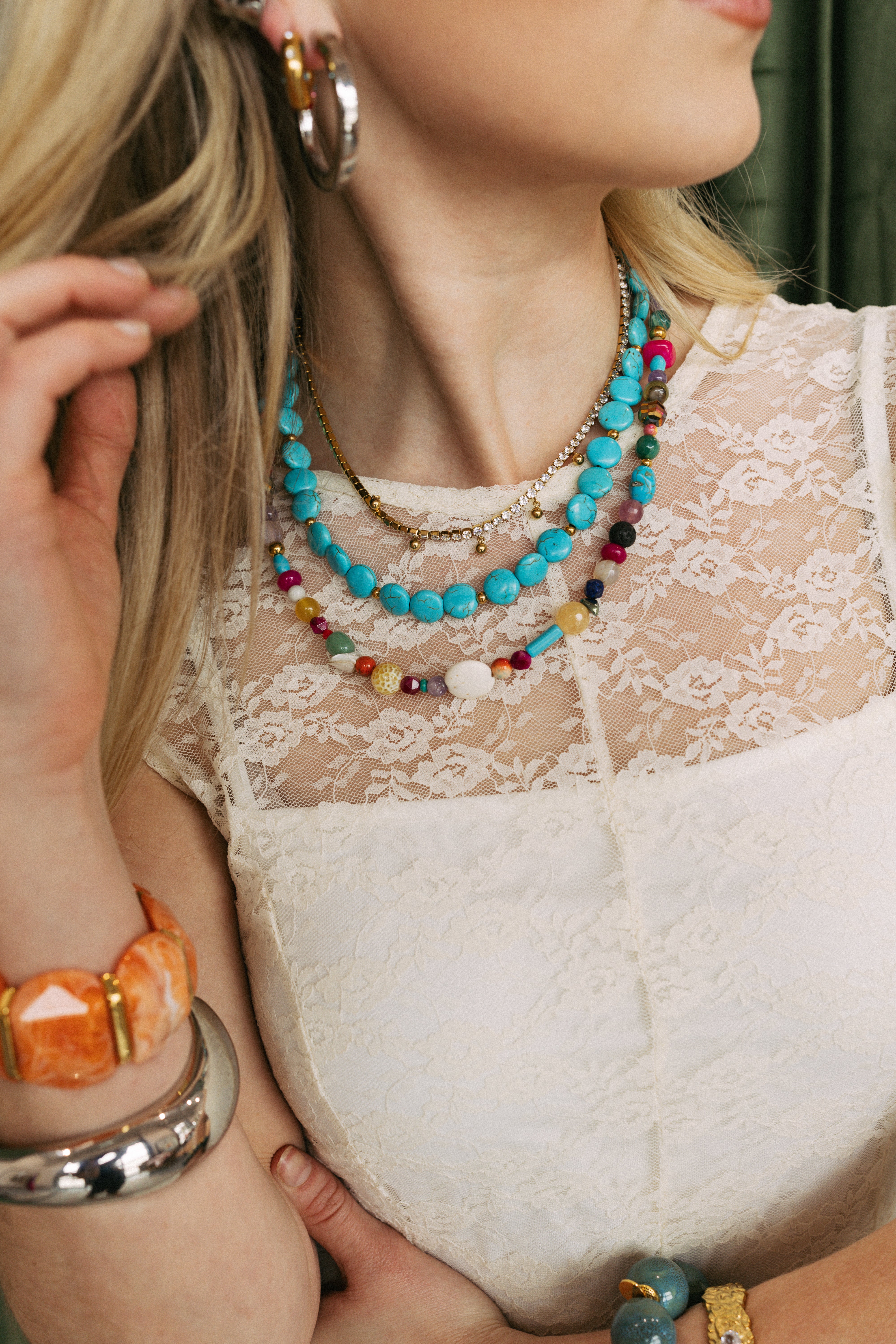 Stevie Colorful Beaded Necklace