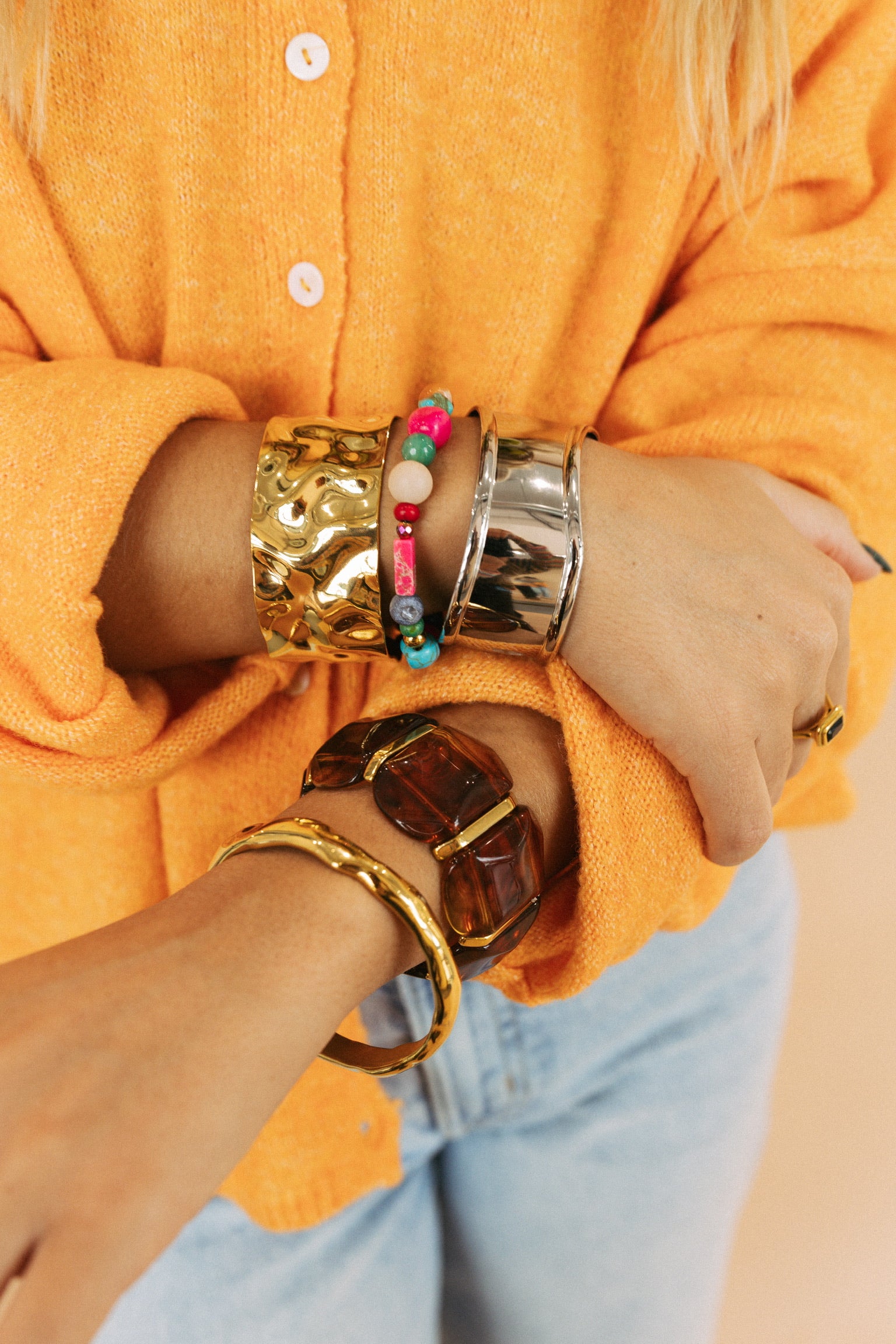 Marley Smooth Cuff Bracelet || Choose Color