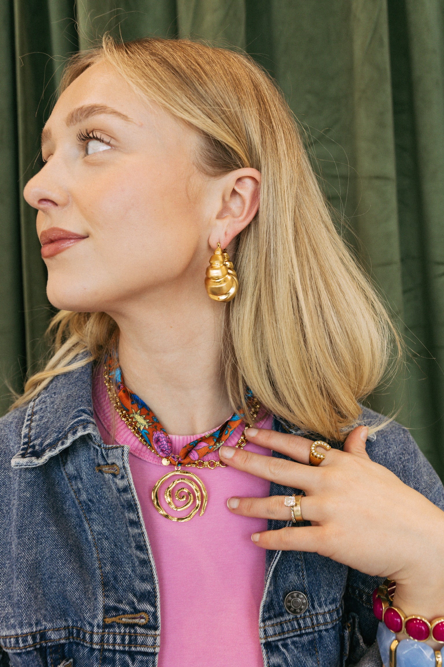 Esmerelda Statement Croissant Hoop Earrings