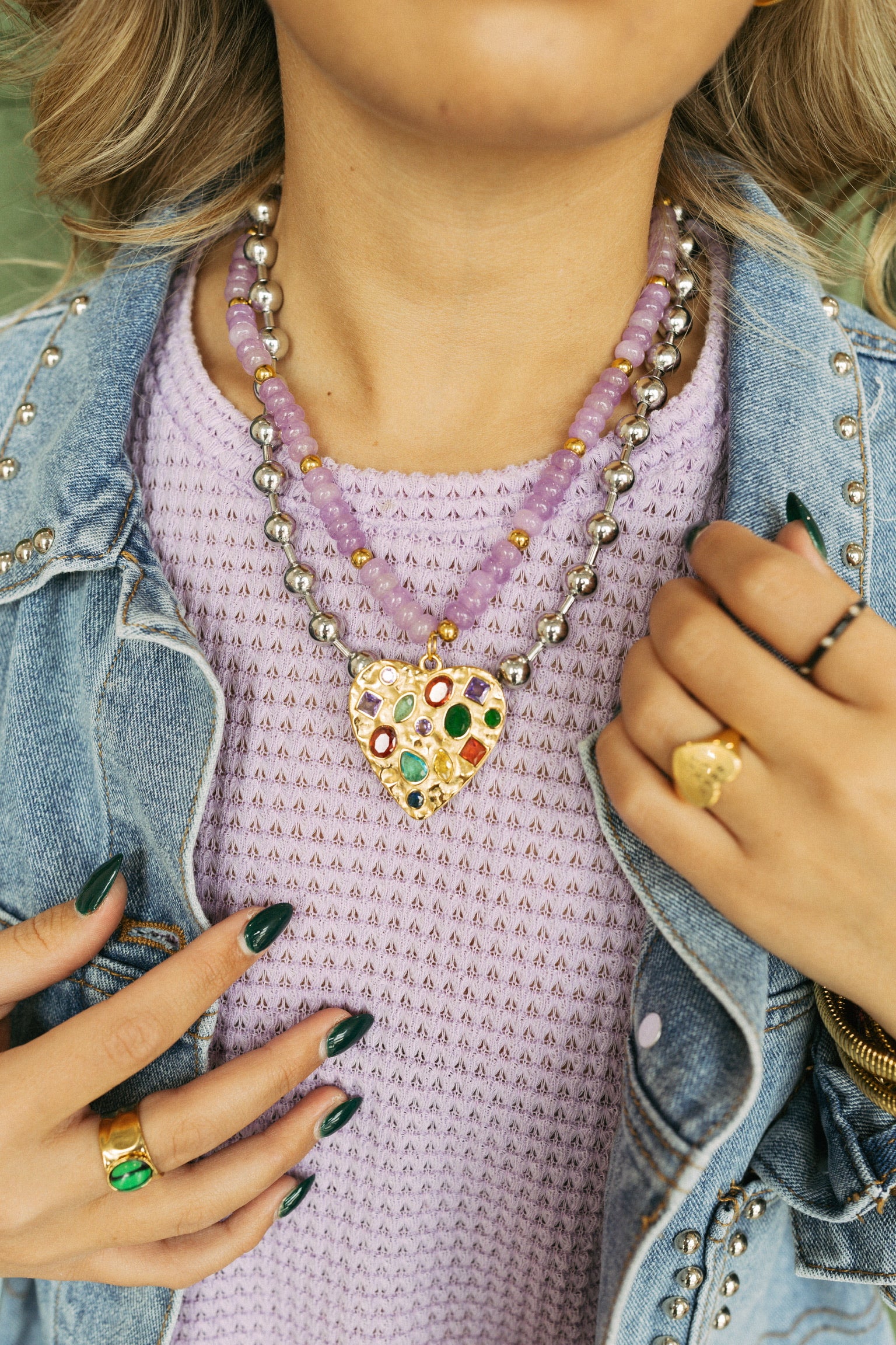 unique layering necklace
chunky statement necklace
bubble chain necklace
bracha necklace dupe
bubble bead necklace
bubble beaded necklace
trendy gold necklace
trendy silver necklace
mixed metal necklace