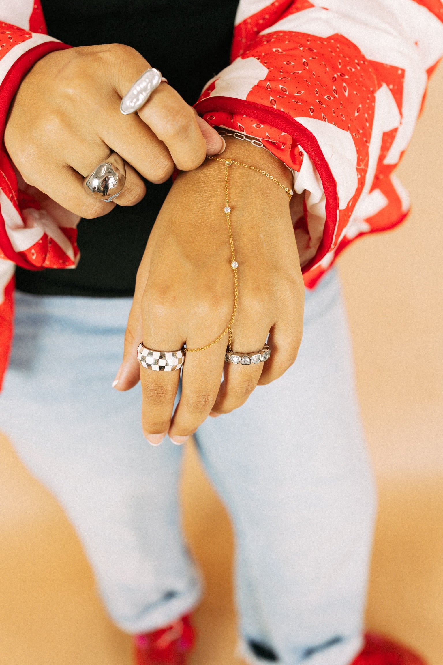 Francesca Diamond Hand Chain