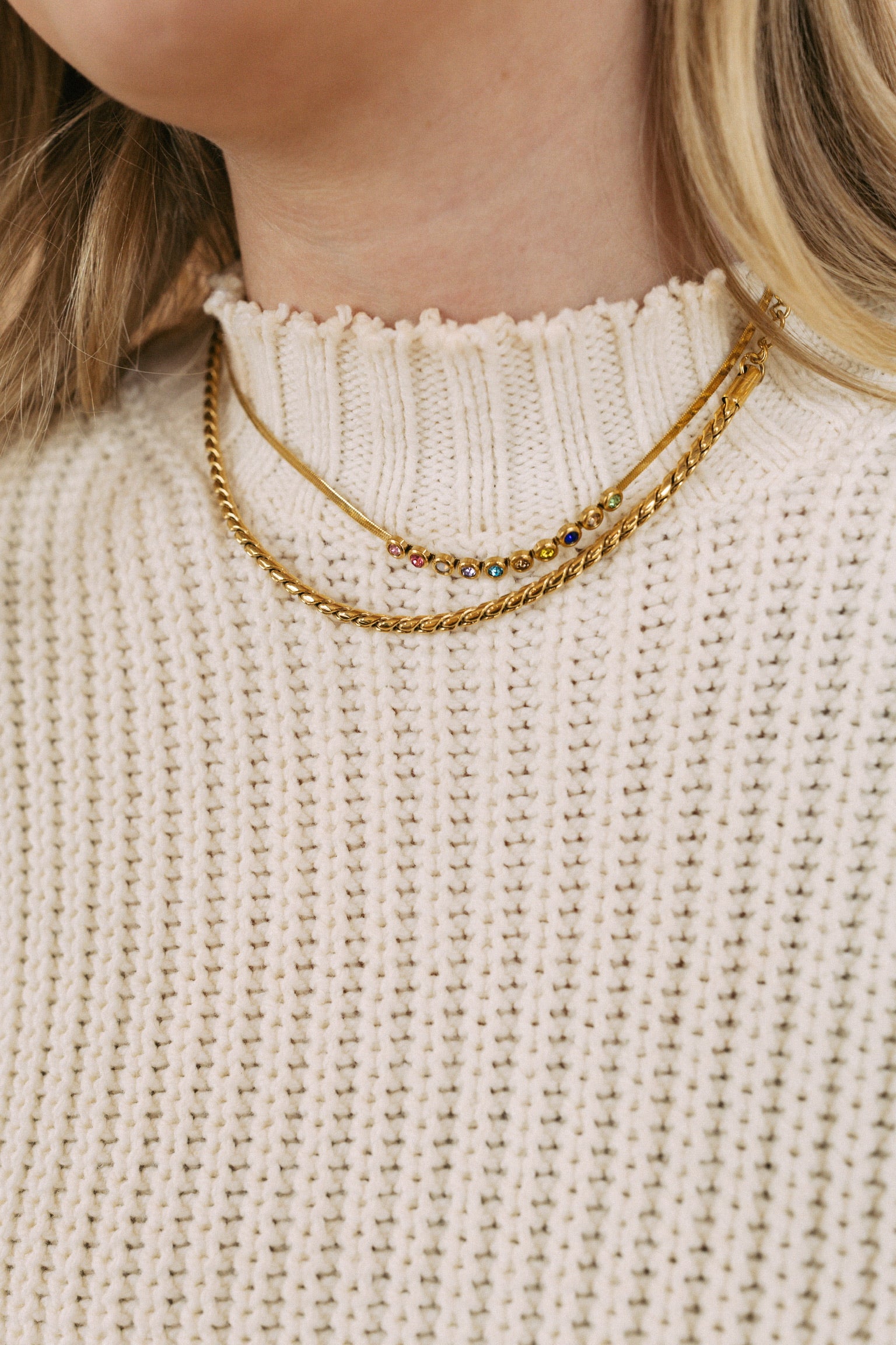 Jovie Colorful Crystal Necklace