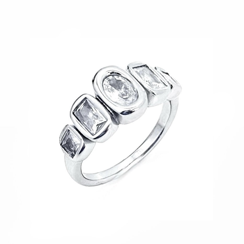 Rowan Bezel Crystal Ring