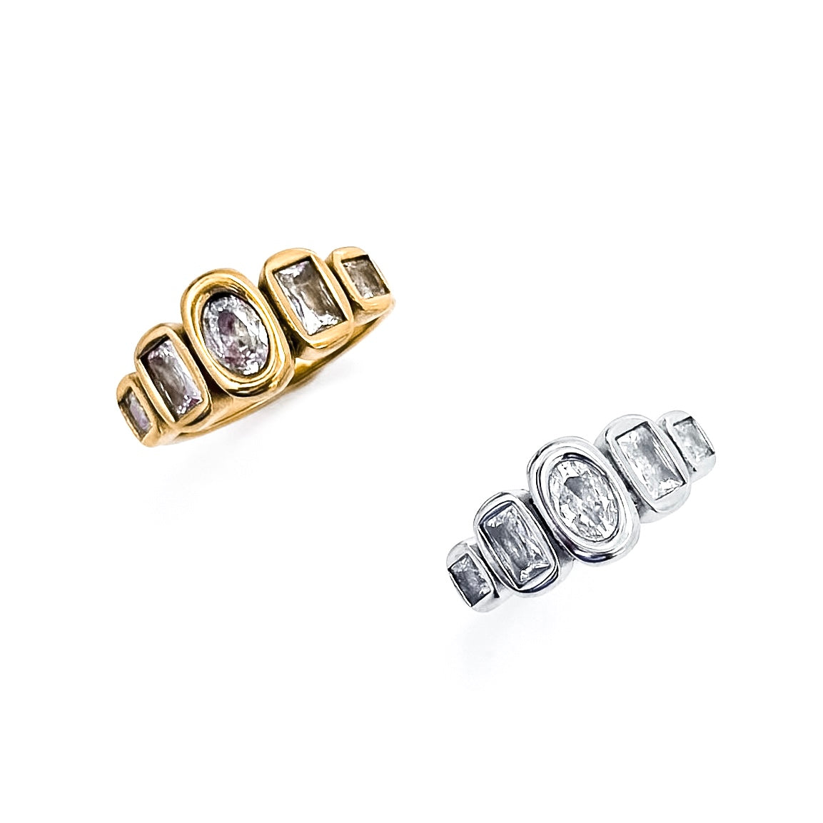 Rowan Bezel Crystal Ring