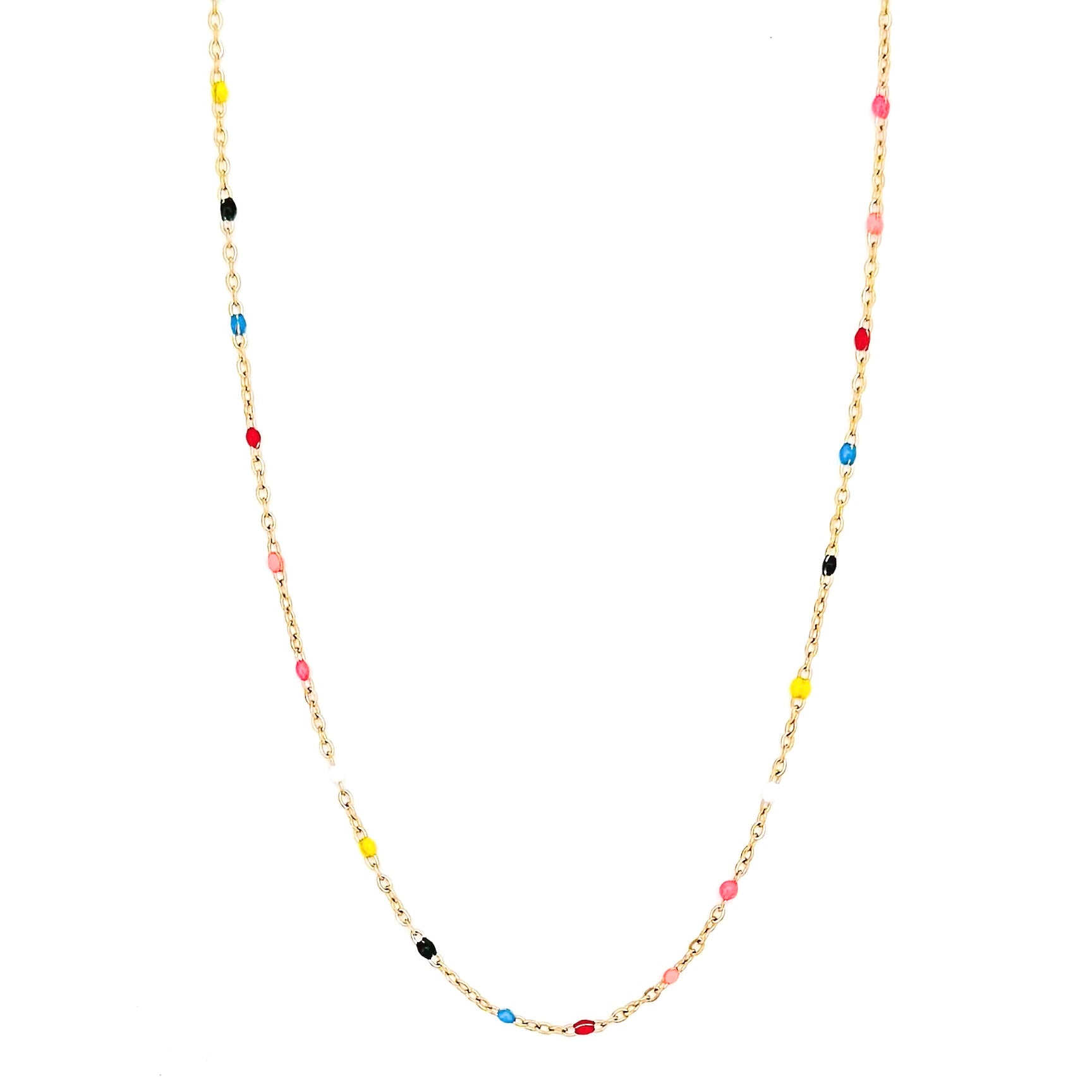 Summer Colorful Dainty Chain Necklace