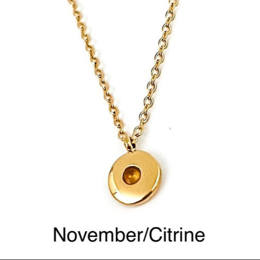 Birthstone Necklace || Choose Month
