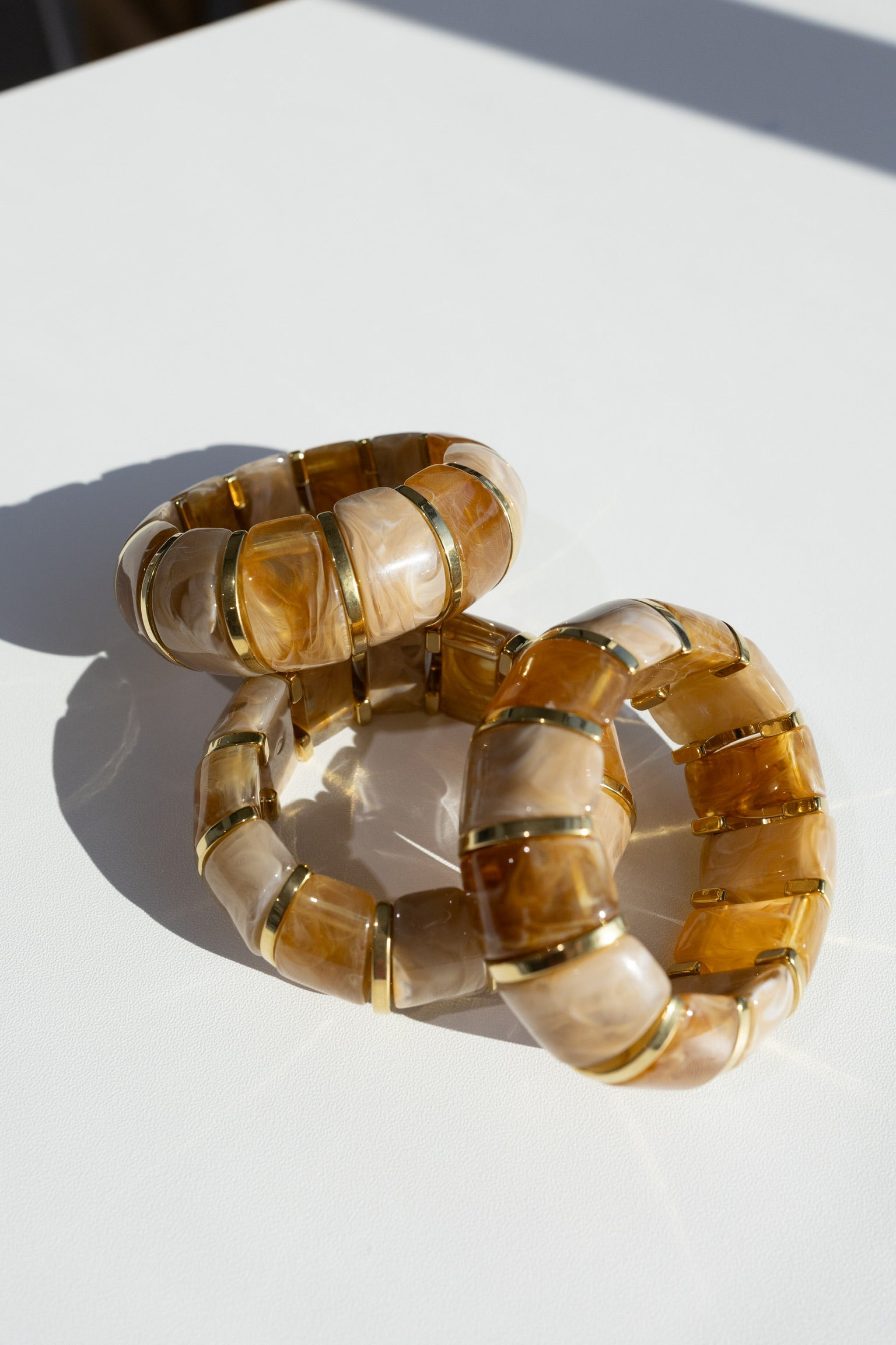 Bibi Stretch Bracelet - Light Brown