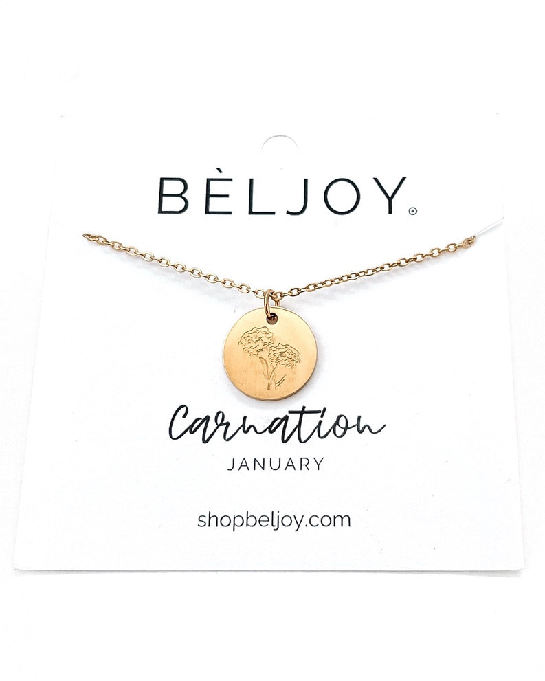 Birth Flower Necklace || Choose Month