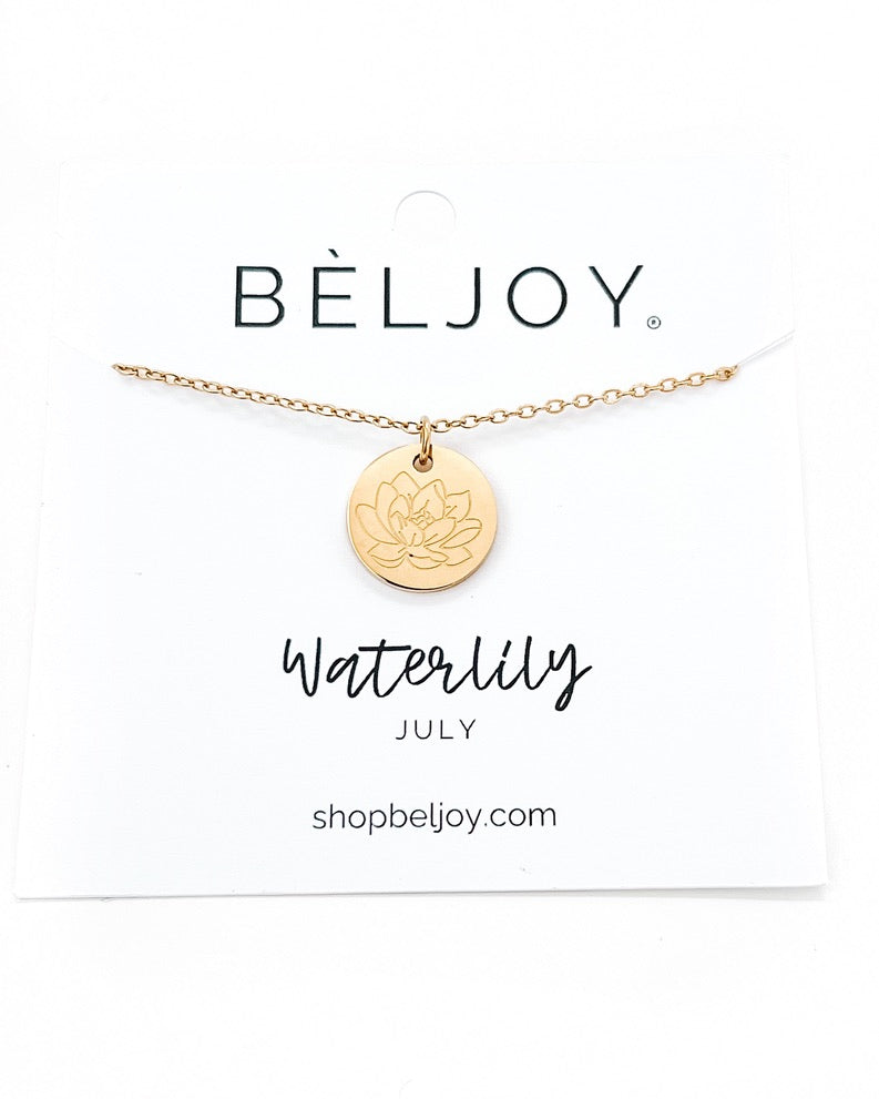 Birth Flower Necklace || Choose Month