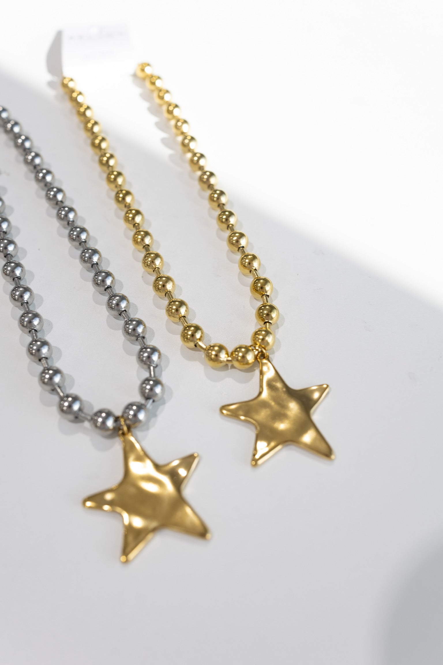 Barb & Star Necklace || Silver