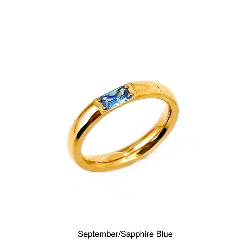 Birthstone Ring || Choose Month