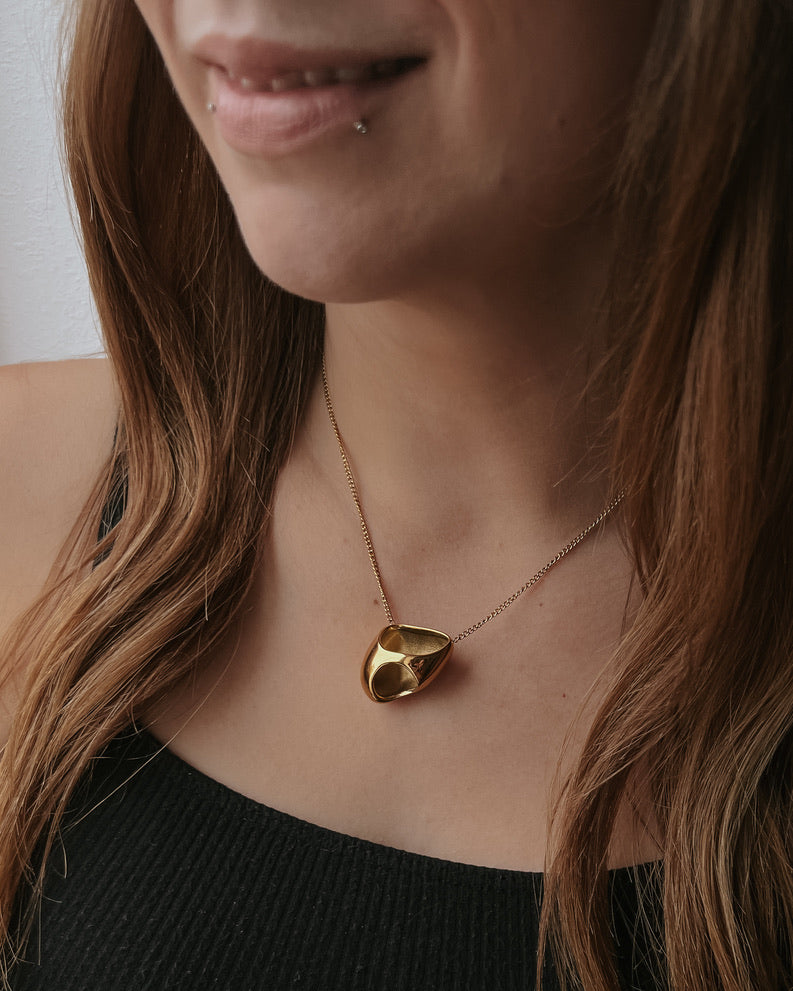 Tisha Gold Nugget Necklace