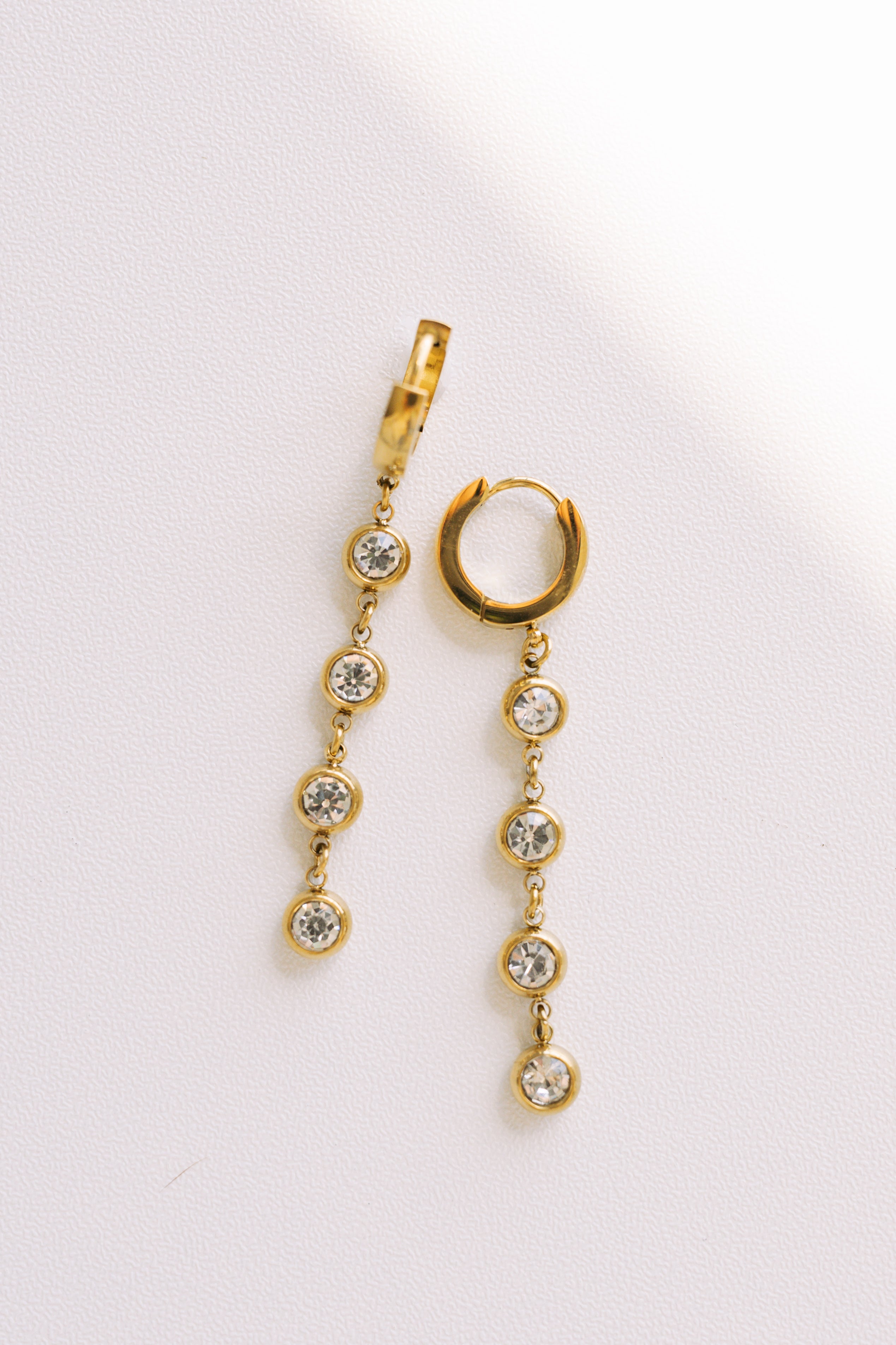 Kylee Crystal Drop Huggies