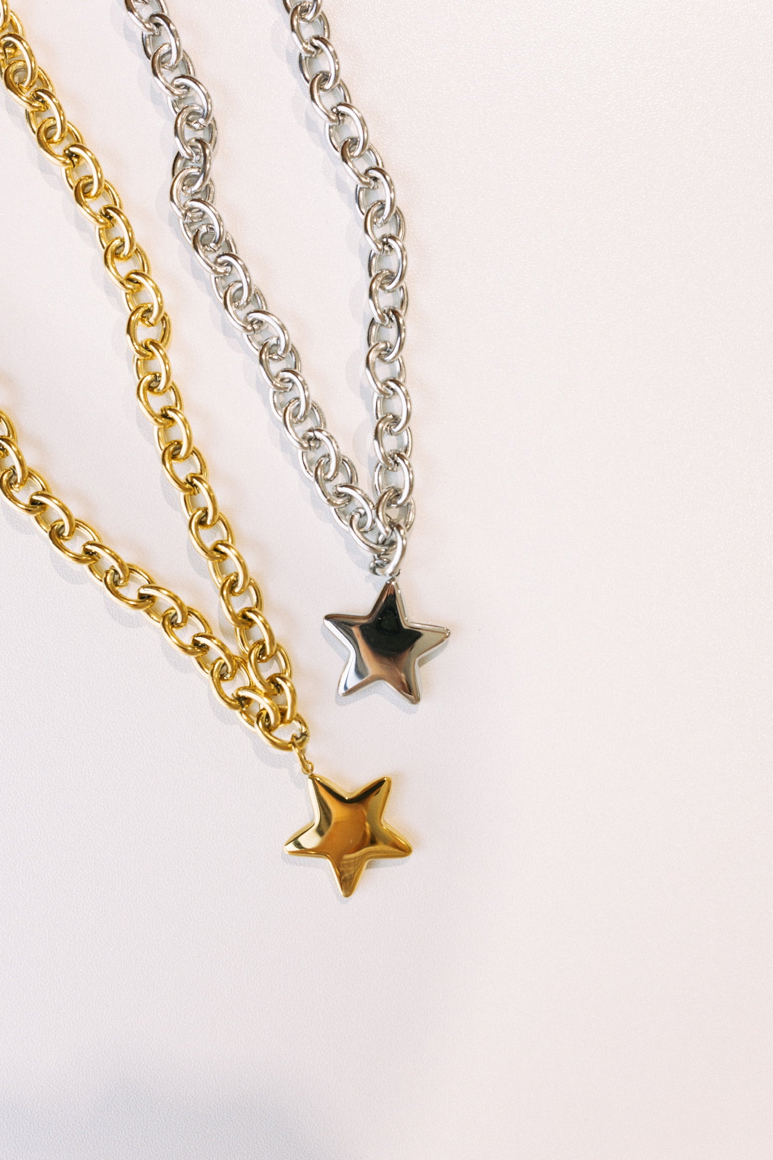 Starlet Long Chain Necklace - Gold