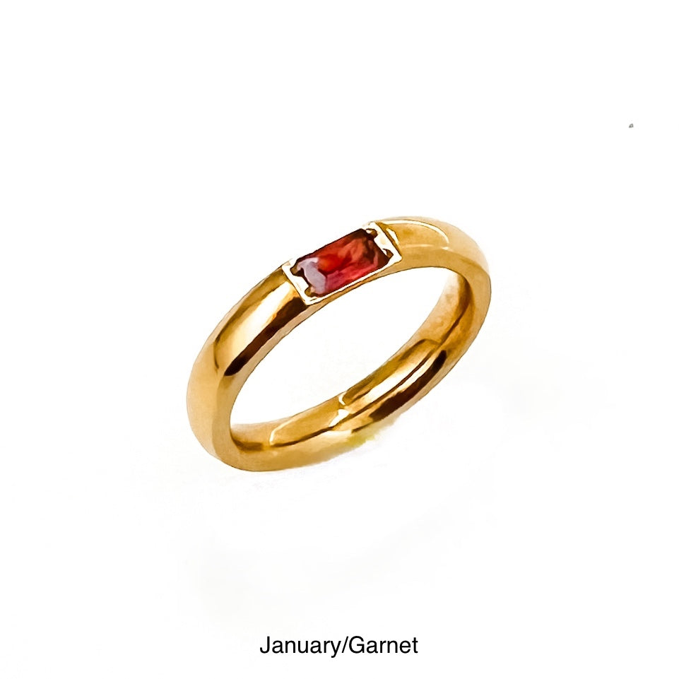 Birthstone Ring || Choose Month
