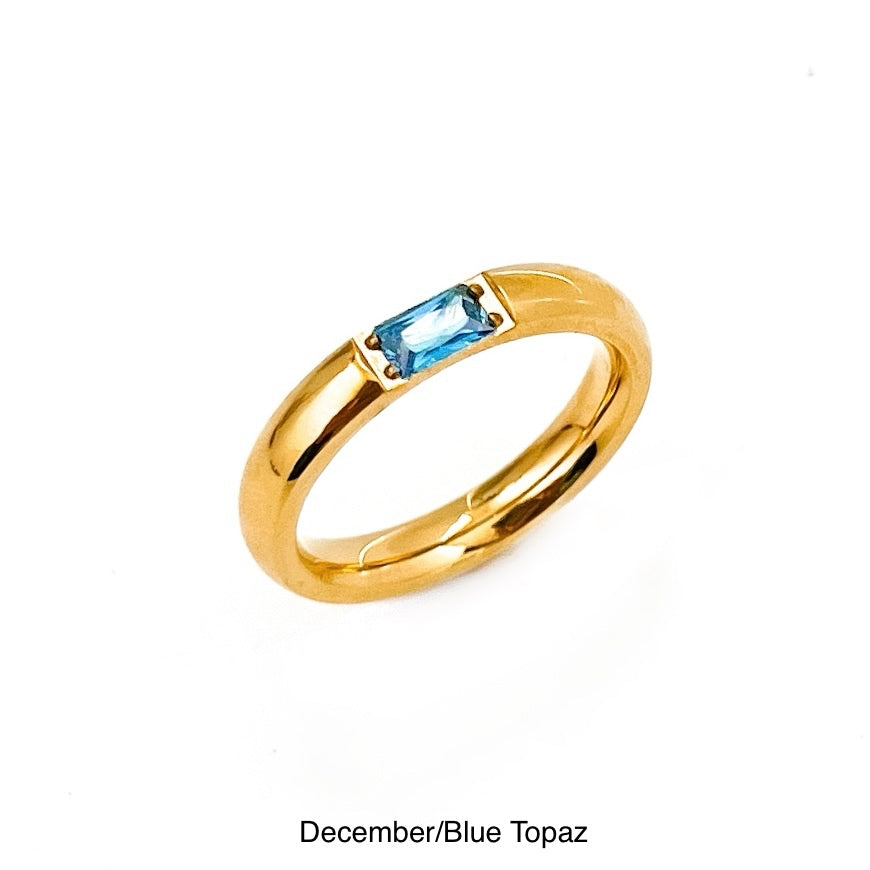 Birthstone Ring || Choose Month