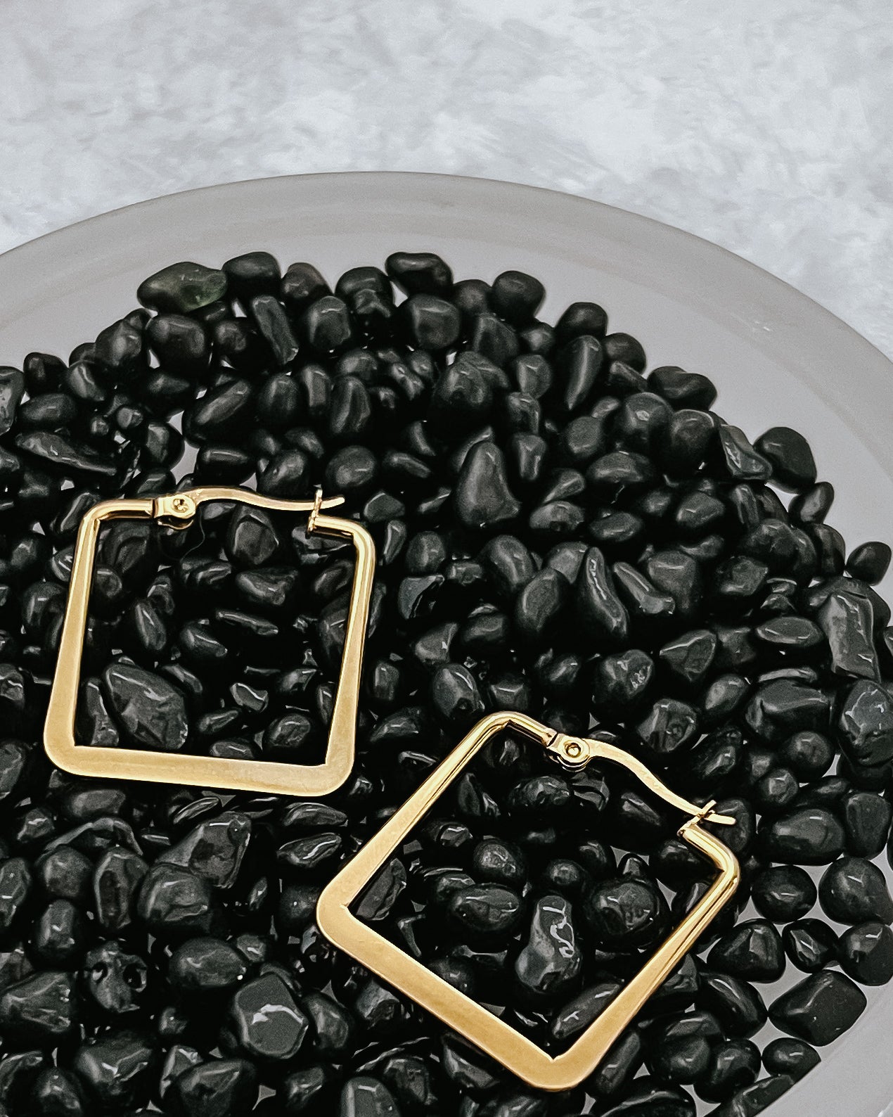 Eudora Square Hoop Earrings