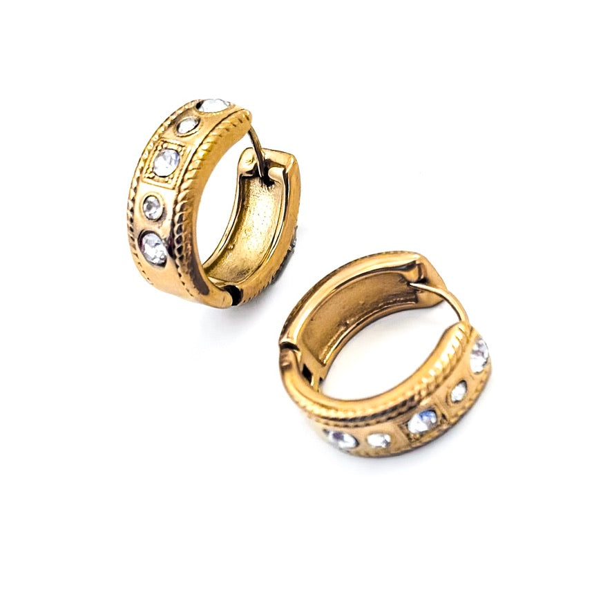Emily Crystal Hoops