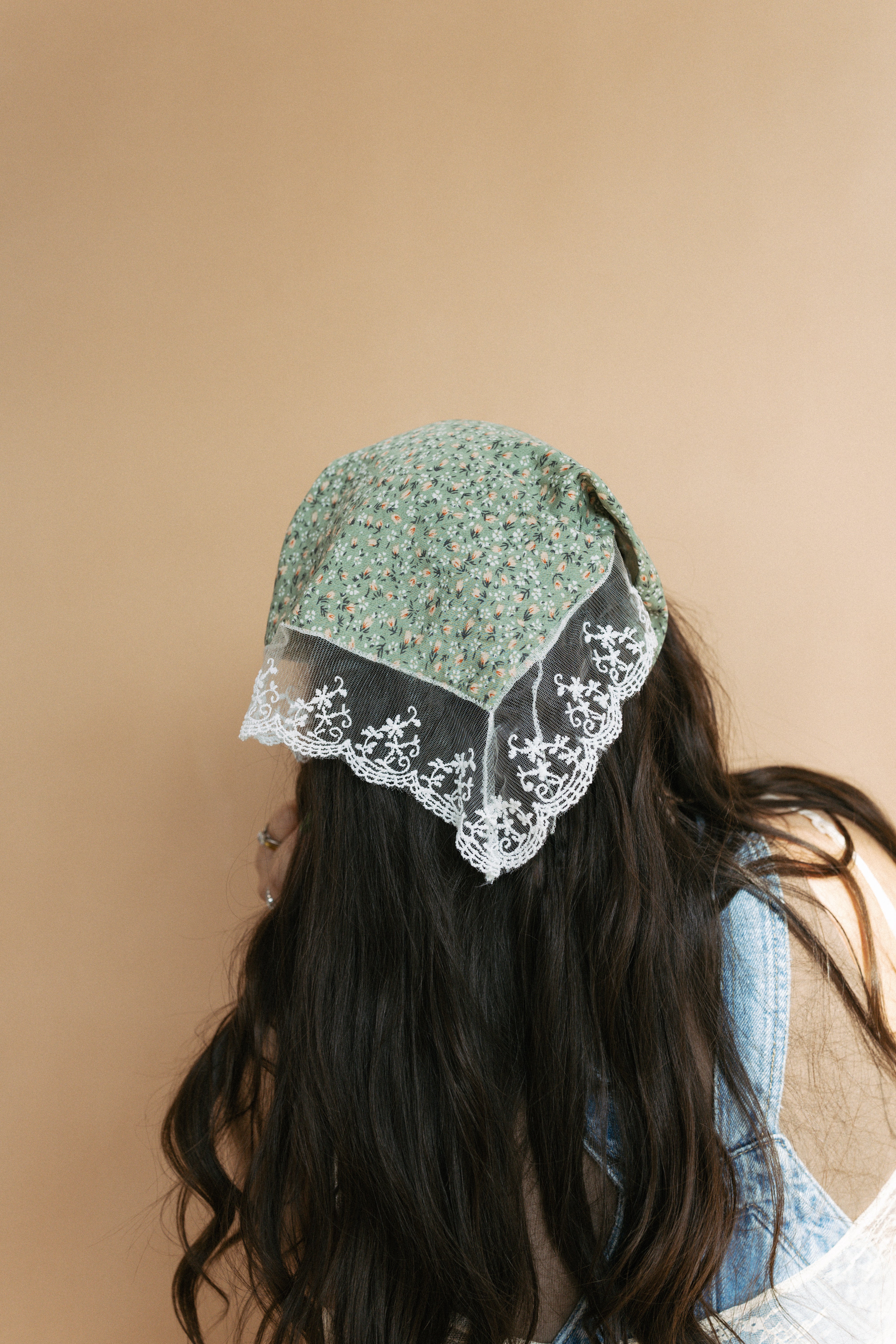 Little Bit of Lace Scarf - Green