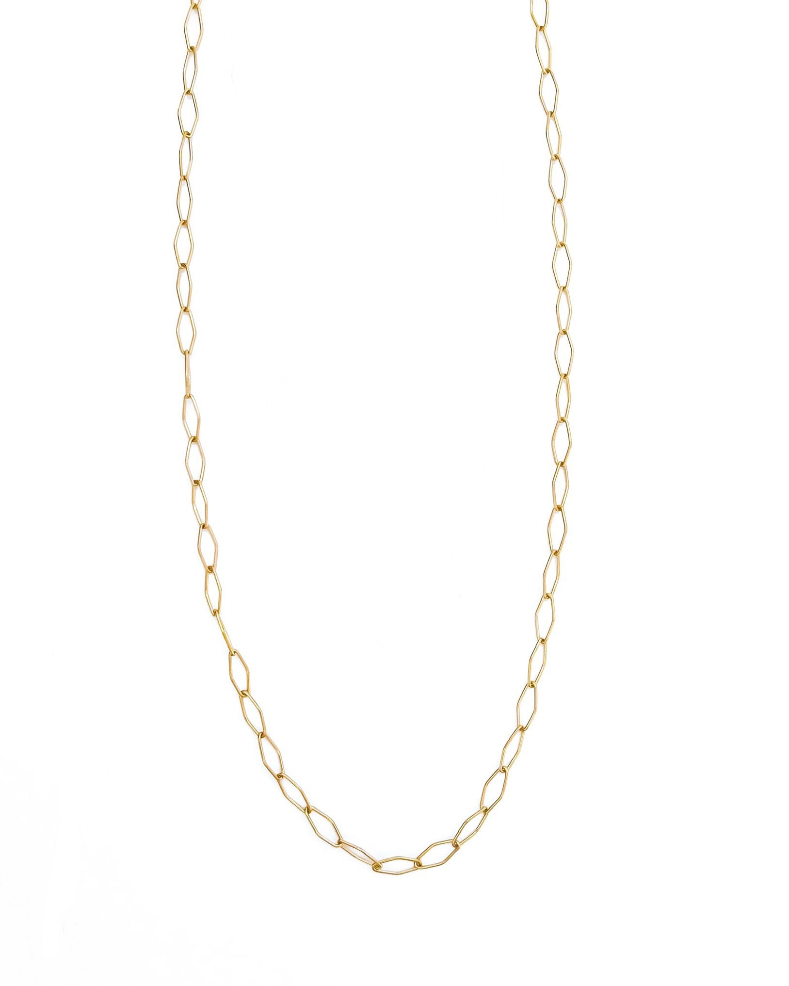 Mercer Long Diamond Link Chain Necklace || Choose Style