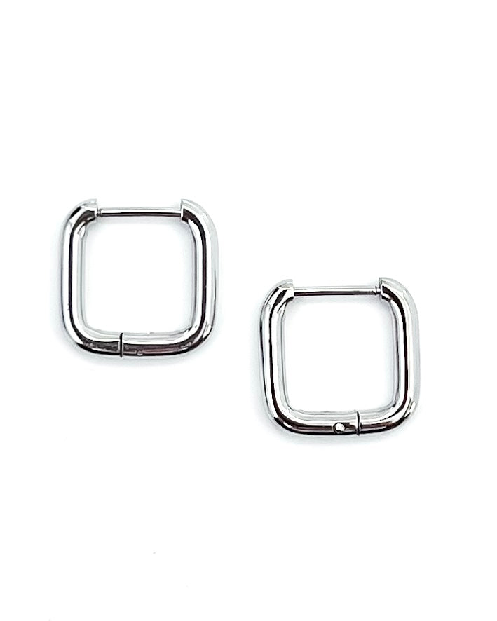 Enid Square Huggie Earrings || Choose Color