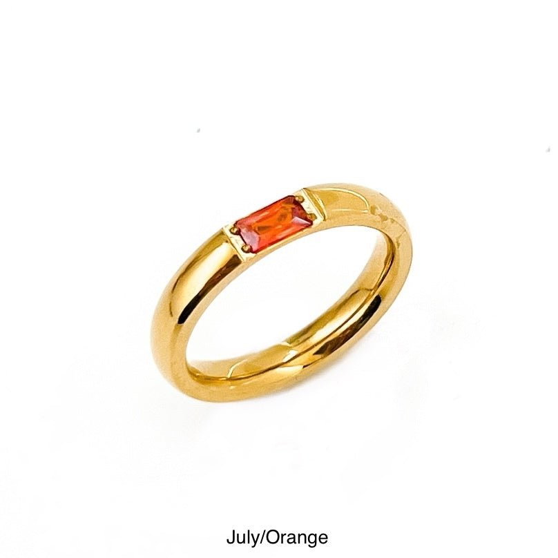 Birthstone Ring || Choose Month