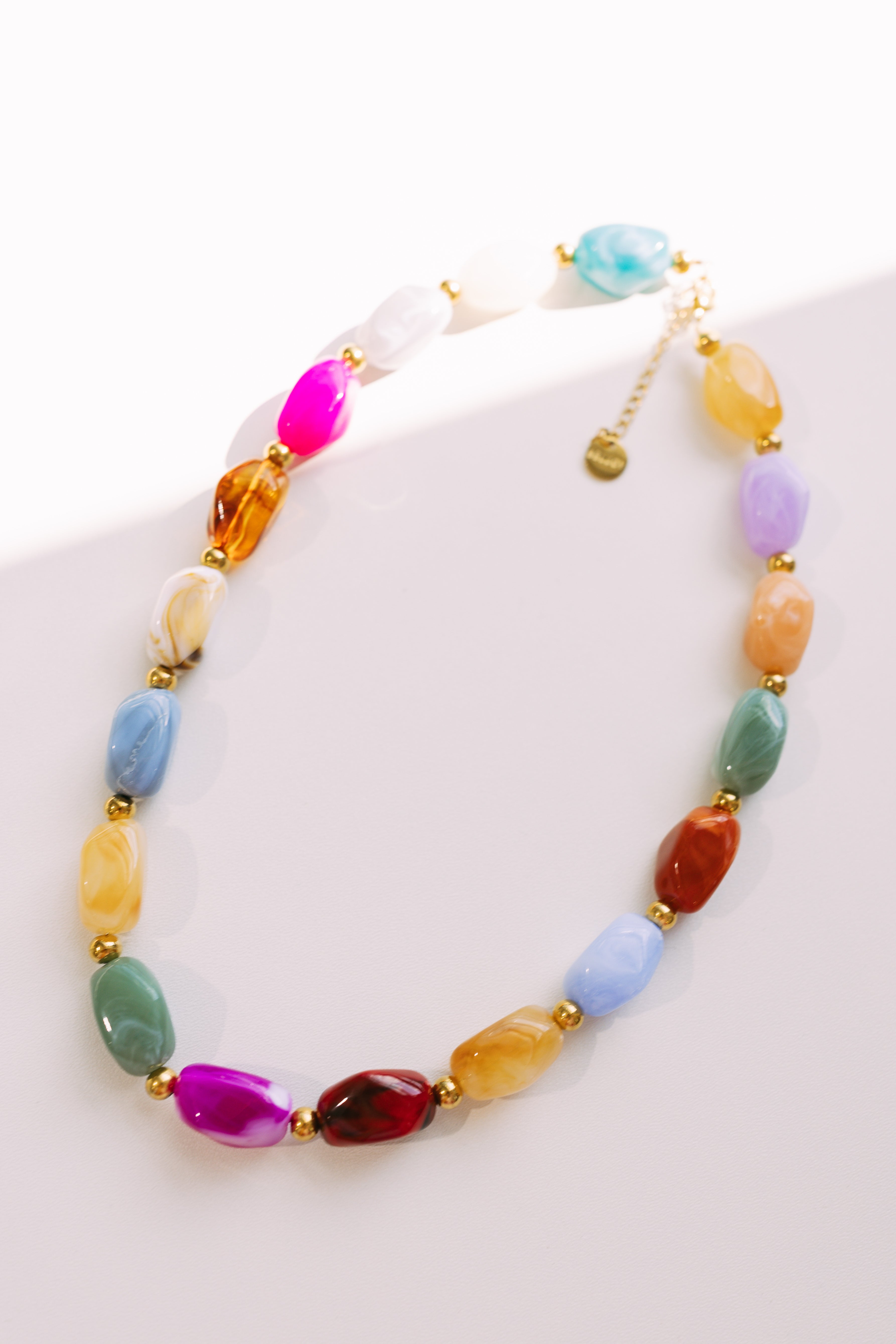 Color Lover Stone Necklace || Choose Color