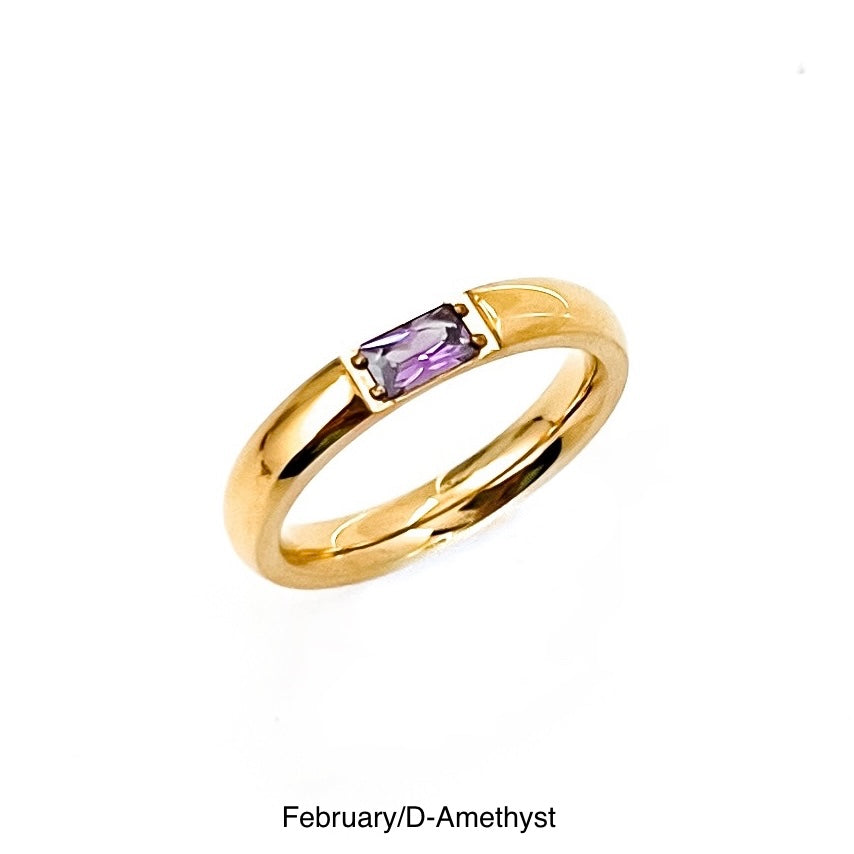 Birthstone Ring || Choose Month