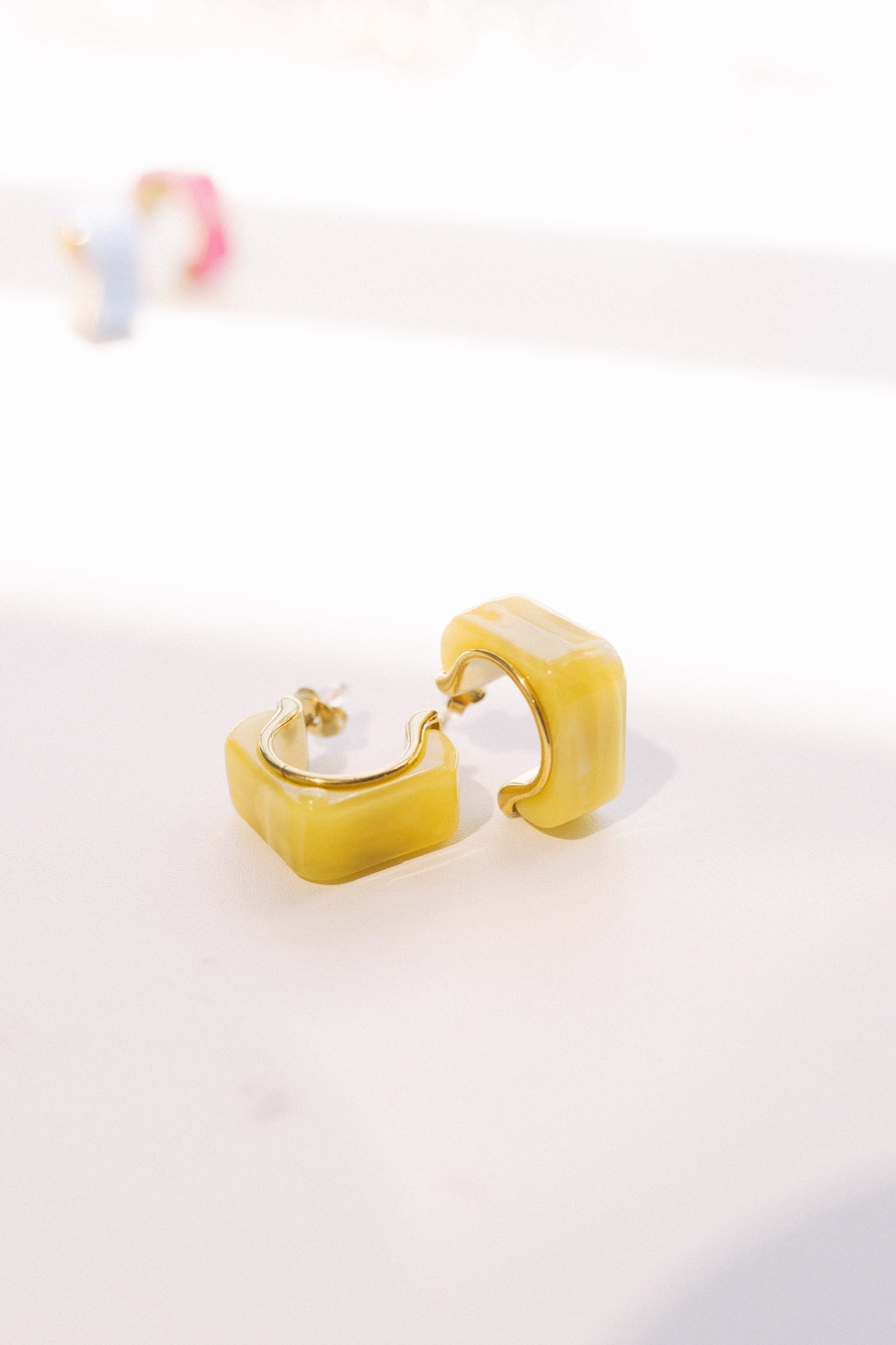 Color Coded Hoop Earrings || Choose Color