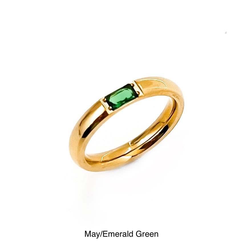 Birthstone Ring || Choose Month