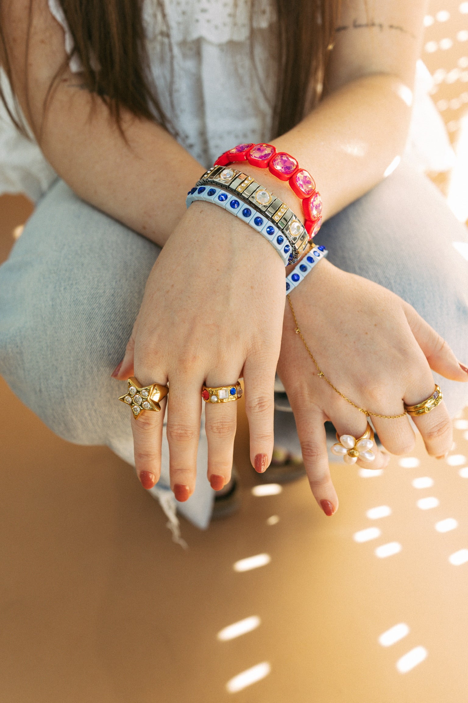 Sylvie Gemstone Bracelet || Choose Color