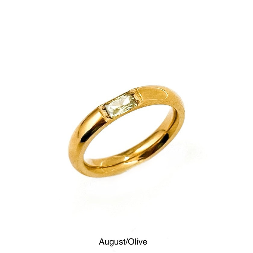 Birthstone Ring || Choose Month