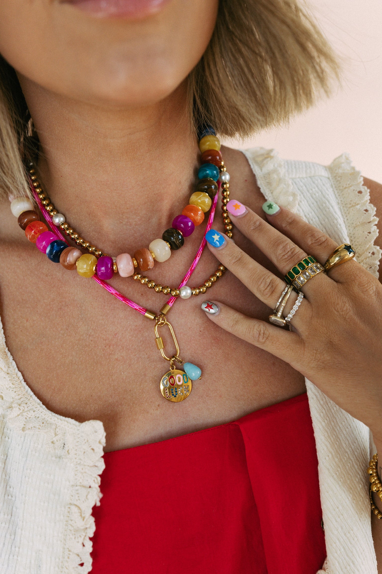 Good Luck Babe Cord Necklace
